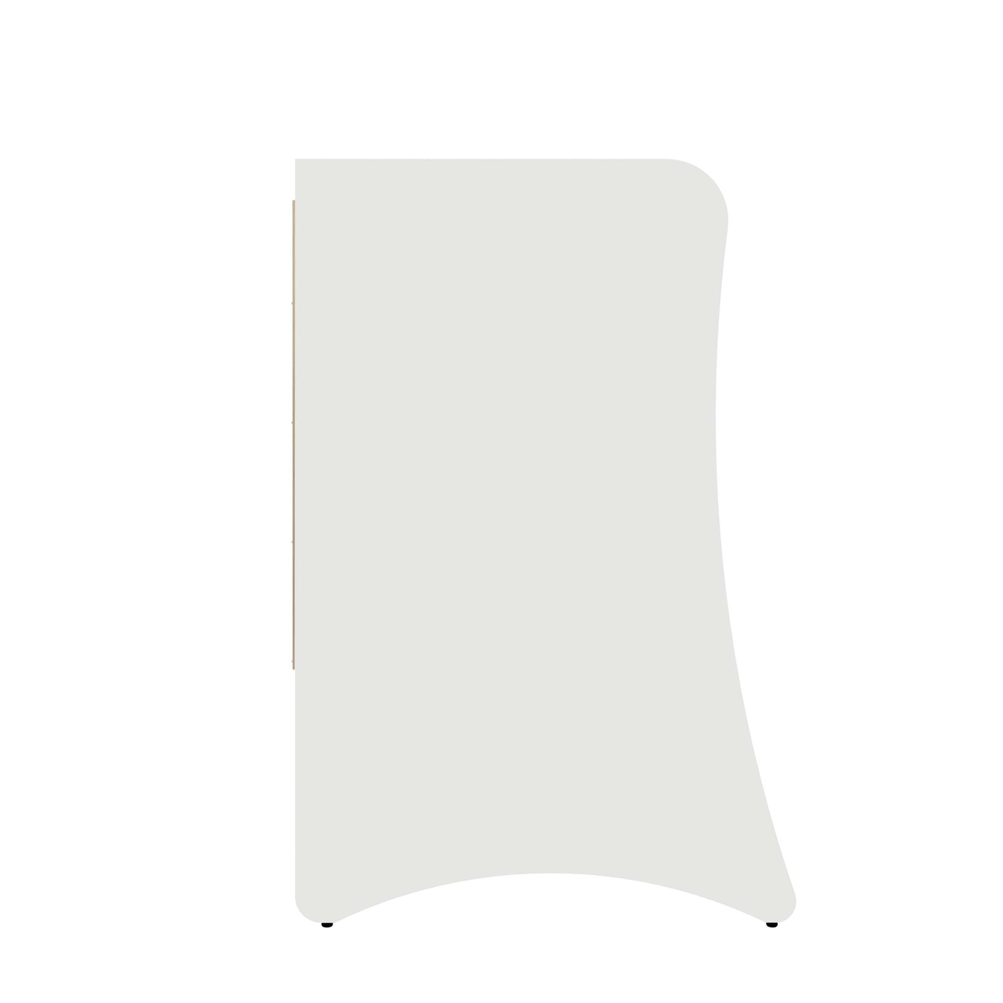 Manhattan Comfort Coney Mid-Century Modern 3-Drawer Dresser in White 182GMC1