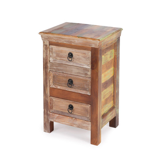 Butler Specialty Company Arya 15.75 in. W Rectangular Wood Hand Painted Rustic 3 Drawer Accent Chest, Assorted