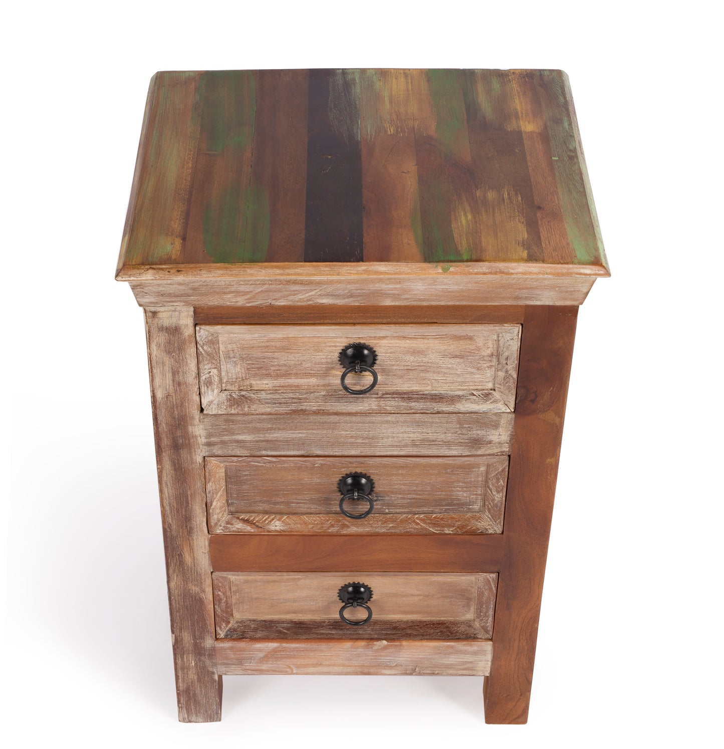 Butler Specialty Company Arya 15.75 in. W Rectangular Wood Hand Painted Rustic 3 Drawer Accent Chest, Assorted