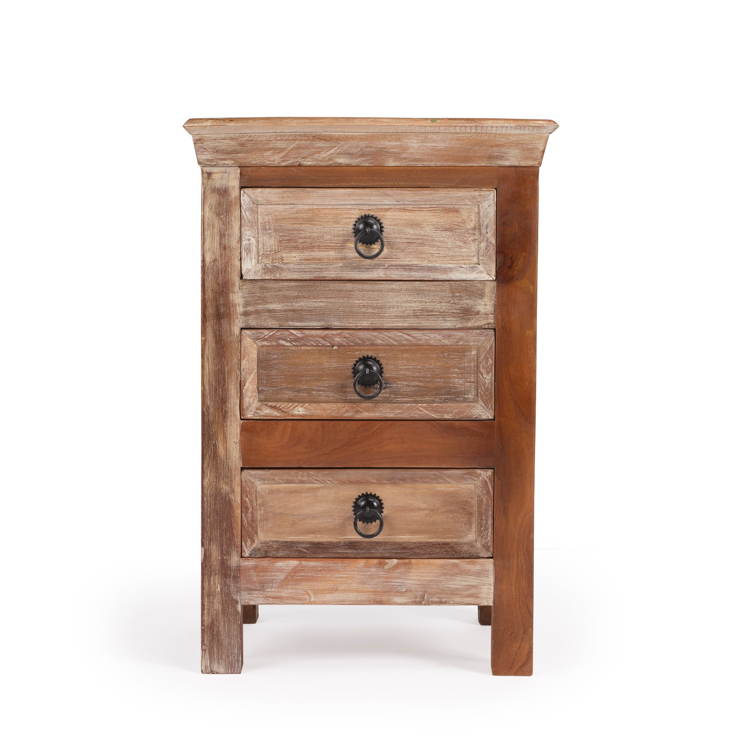 Butler Specialty Company Arya 15.75 in. W Rectangular Wood Hand Painted Rustic 3 Drawer Accent Chest, Assorted