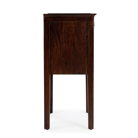 Gabriel Solid Wood Side Table in Dark Brown 1840290