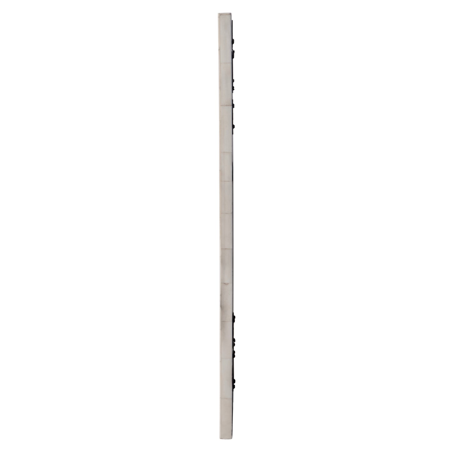 Butler Specialty Company Vivienne 16 in. W x 24 in. H Rectangular Bone Inlay Horizontal or Vertical Hanging Accent Wall Mirror, Pink, Beige
