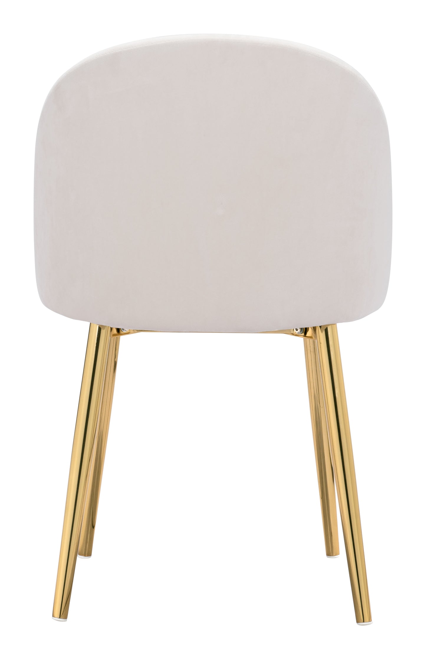 Cozy Dining Chair (Set of 2) Cream & Gold