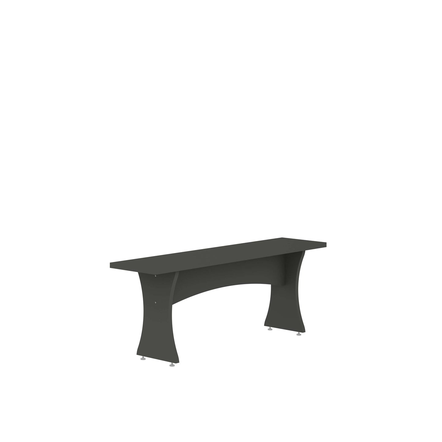 Coney Mid-Century Modern 3-Piece Dining Set in Charcoal Gray 186GMC9