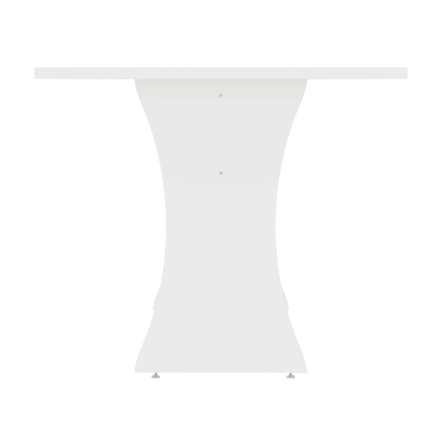 Coney Mid-Century Modern 53" Dining Table in White 187GMC1