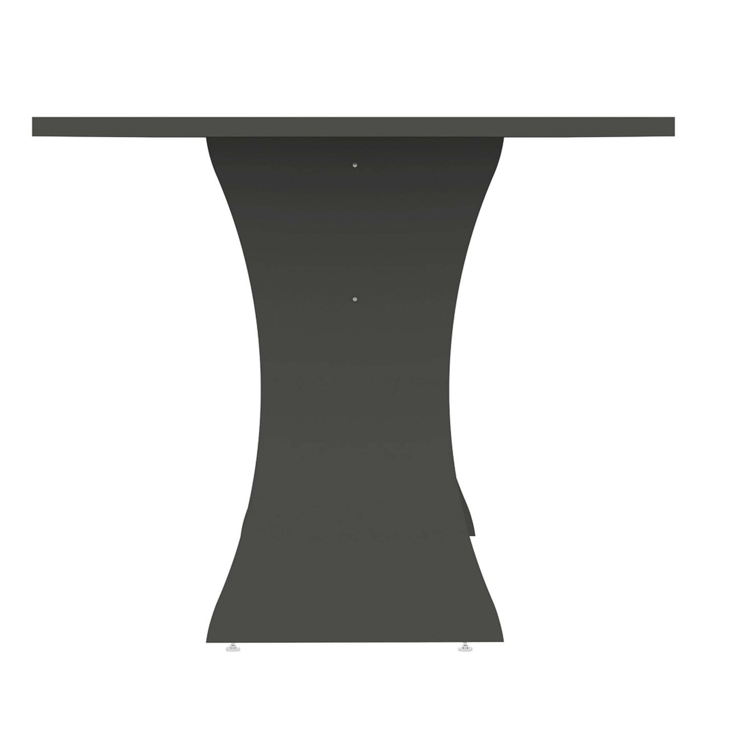 Manhattan Comfort Coney 53.14" Mid-Century Modern Dining Table in Grey 187GMC9