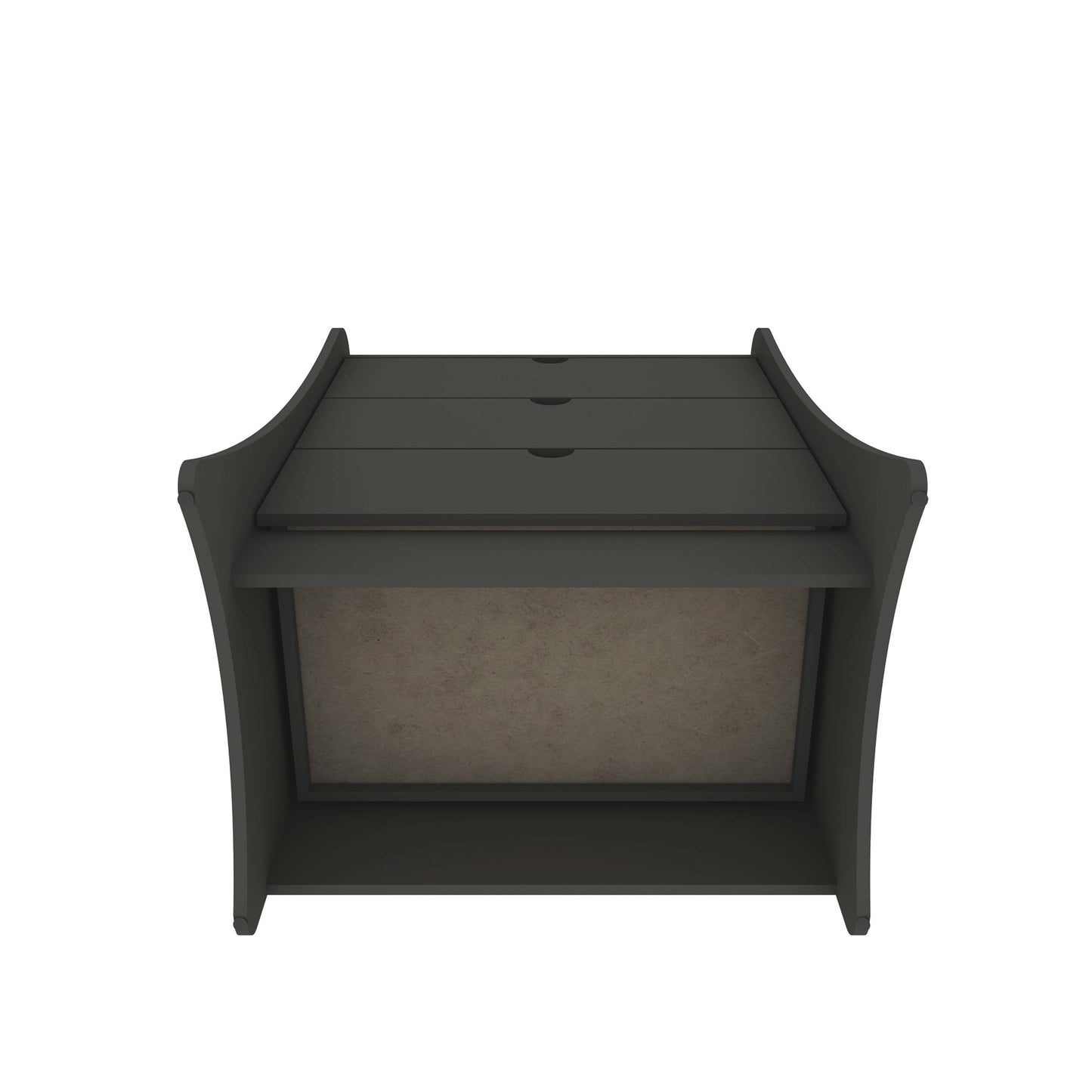 Manhattan Comfort Coney 3-Piece Mid-Century Modern Dresser and Nightstand Set in Grey 188GMC9