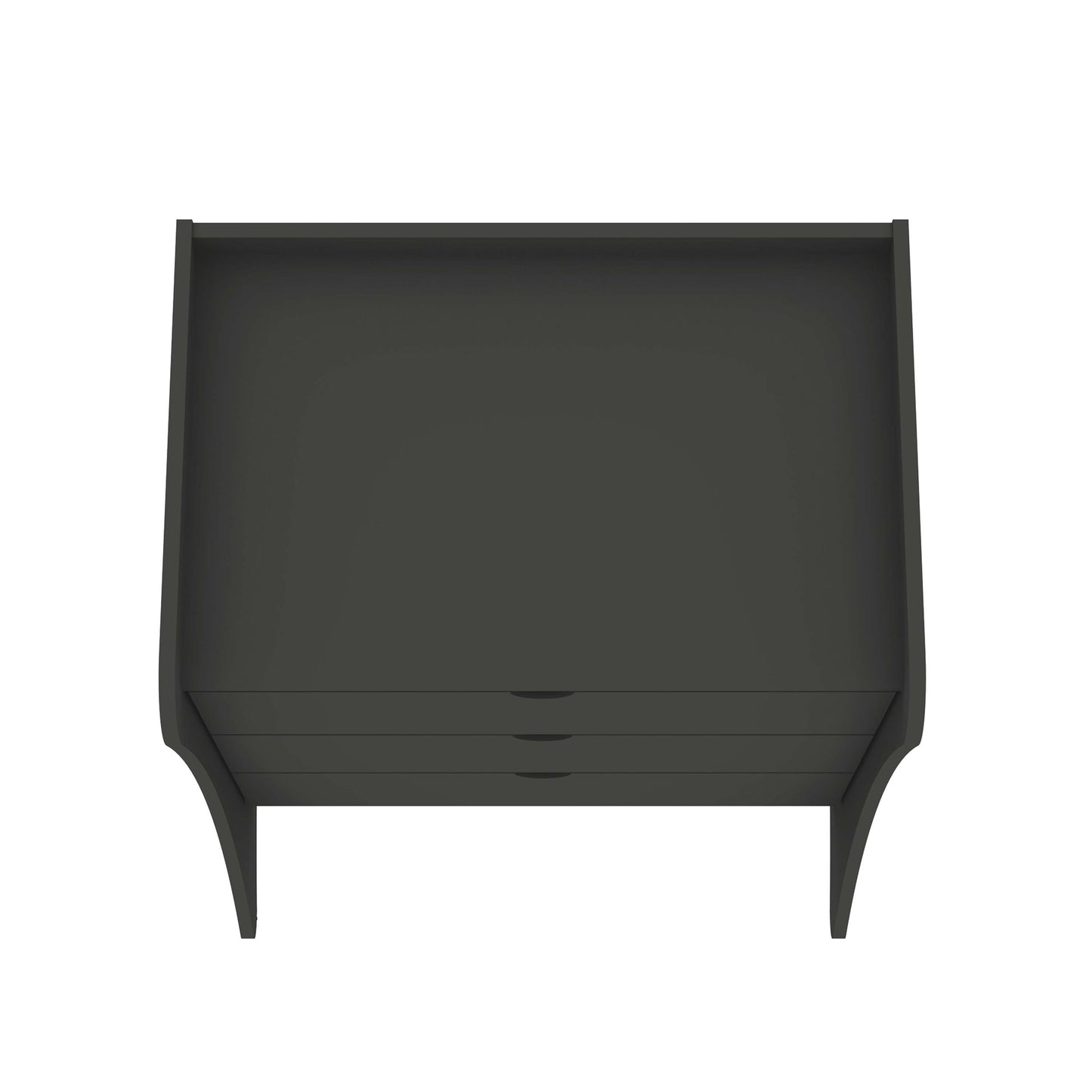 Manhattan Comfort Coney 3-Piece Mid-Century Modern Dresser and Nightstand Set in Grey 188GMC9