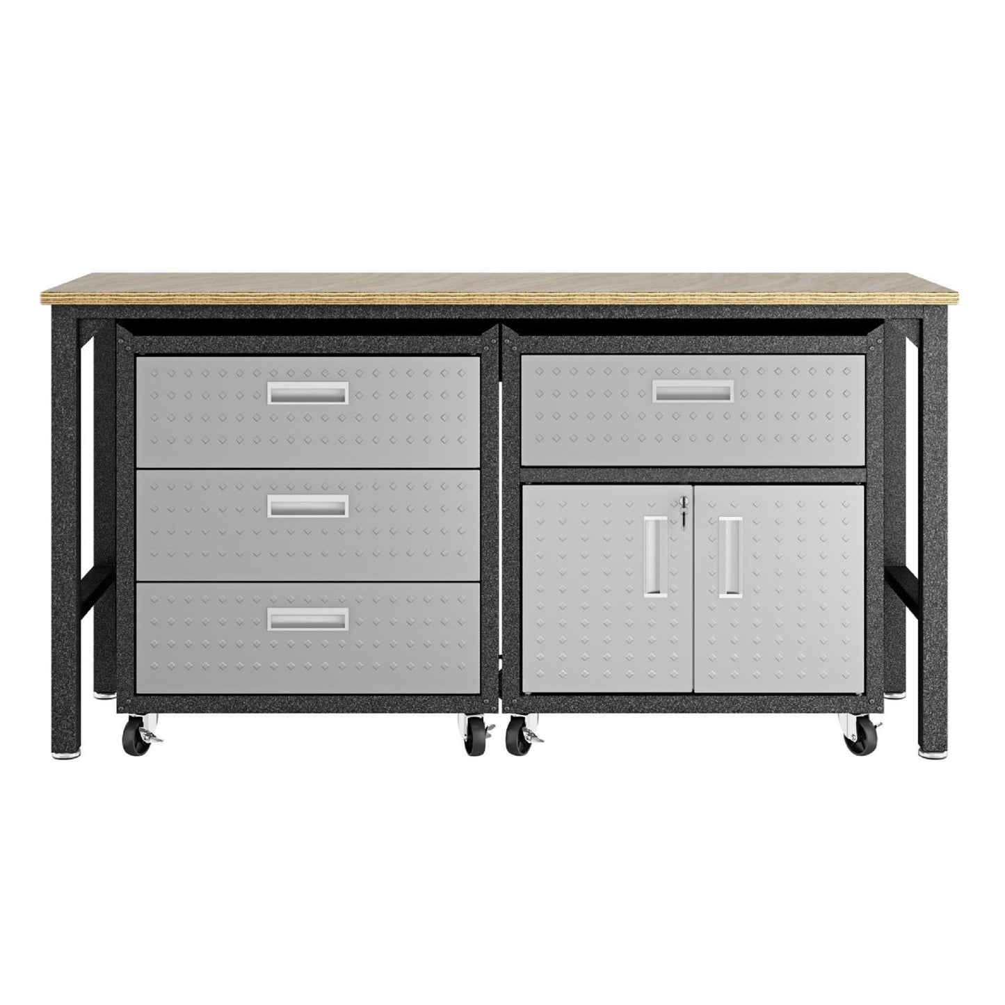 Fortress Modern 3-Piece Garage Set in Dark Gray 18GMC