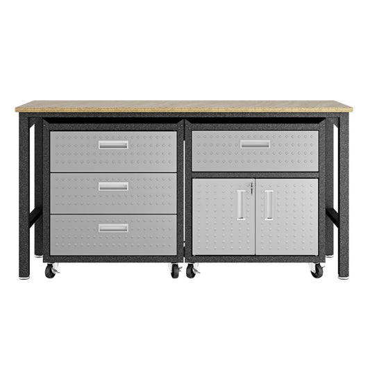 Fortress Modern 3-Piece Garage Set in Dark Gray 18GMC