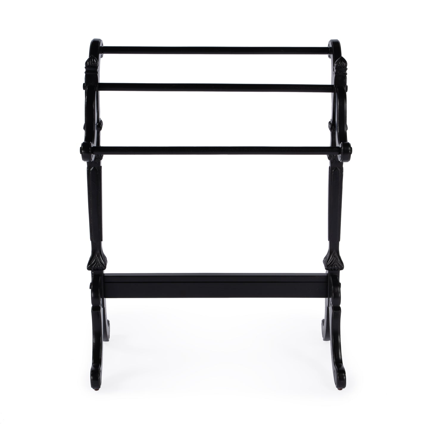 Butler Specialty Company Newhouse 29.25 in. W Rectangular Wood 3 Rail Traditional Blanket Stand, Black