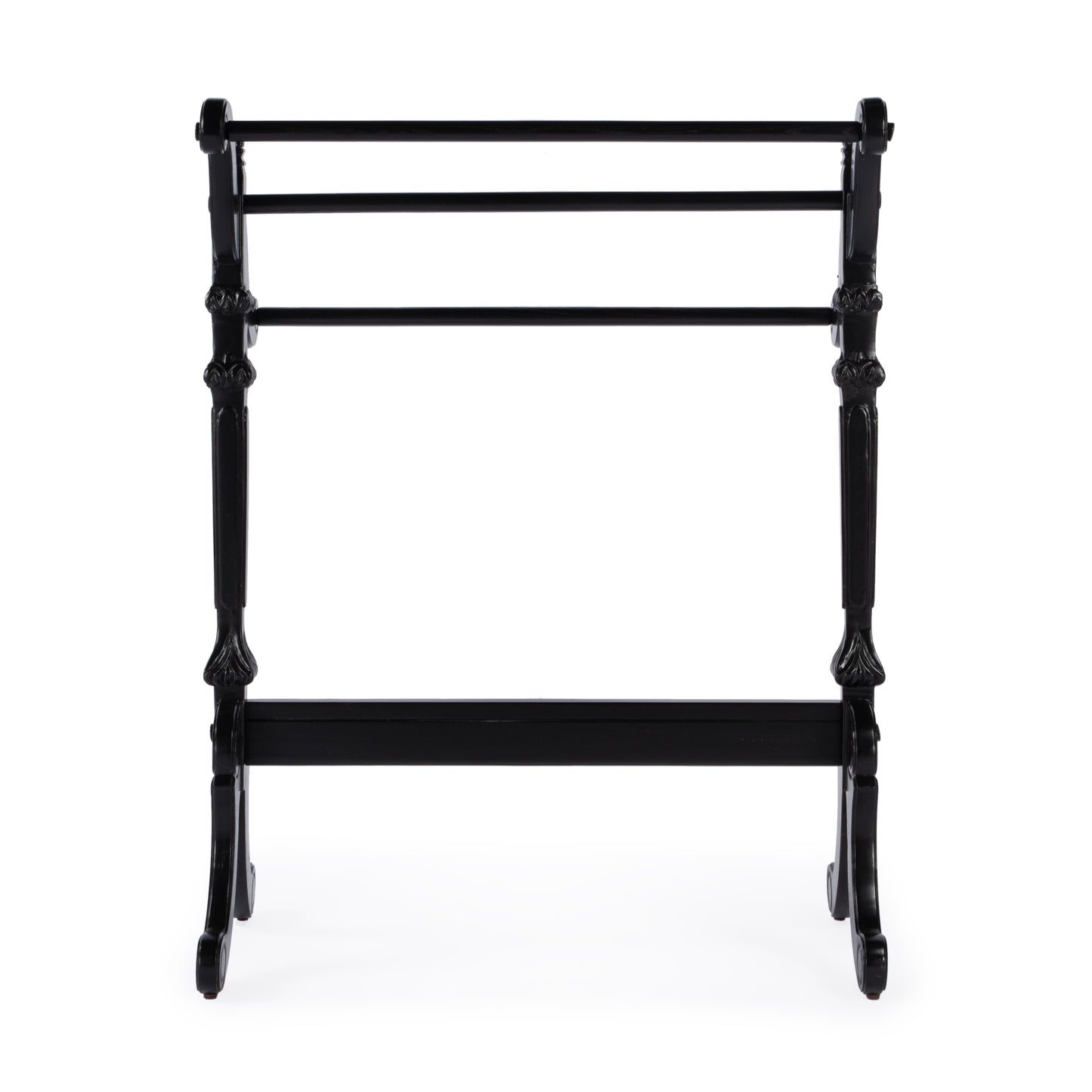 Butler Specialty Company Newhouse 29.25 in. W Rectangular Wood 3 Rail Traditional Blanket Stand, Black