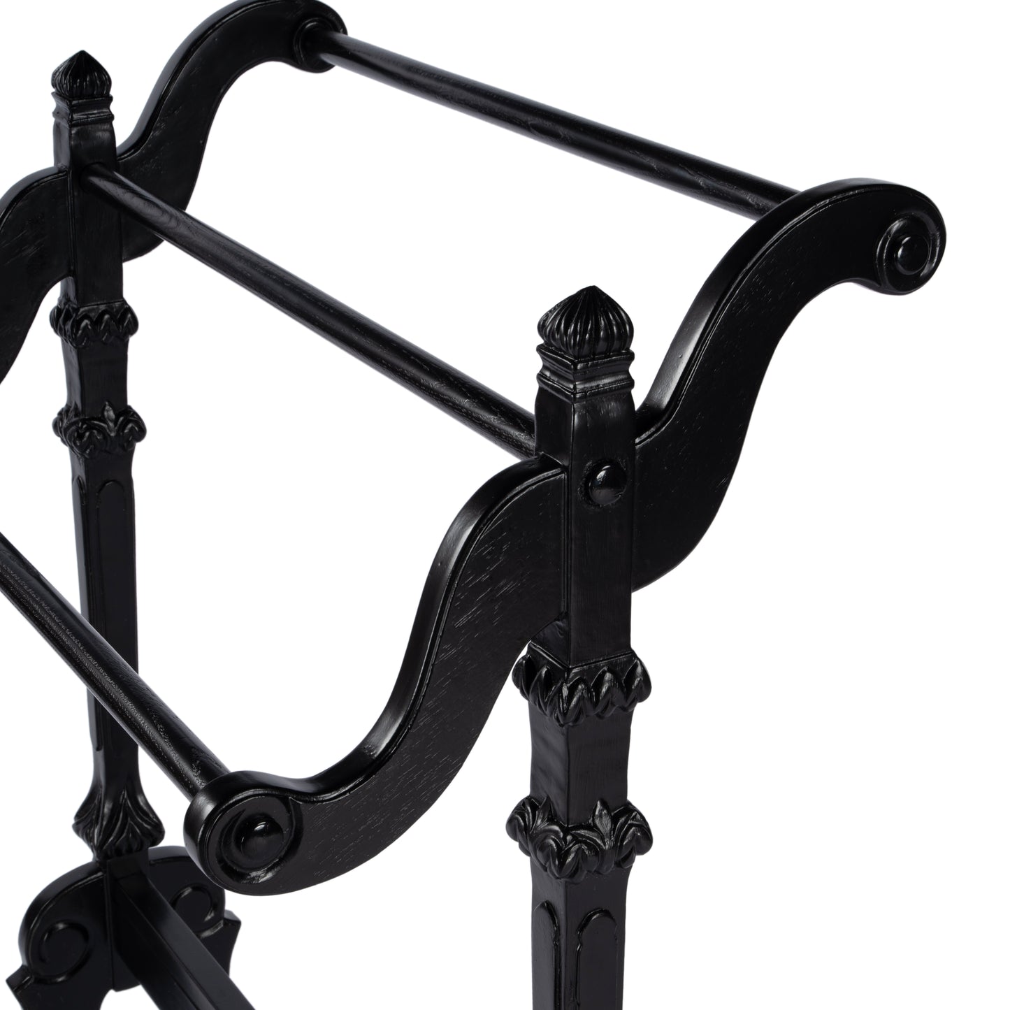 Butler Specialty Company Newhouse 29.25 in. W Rectangular Wood 3 Rail Traditional Blanket Stand, Black