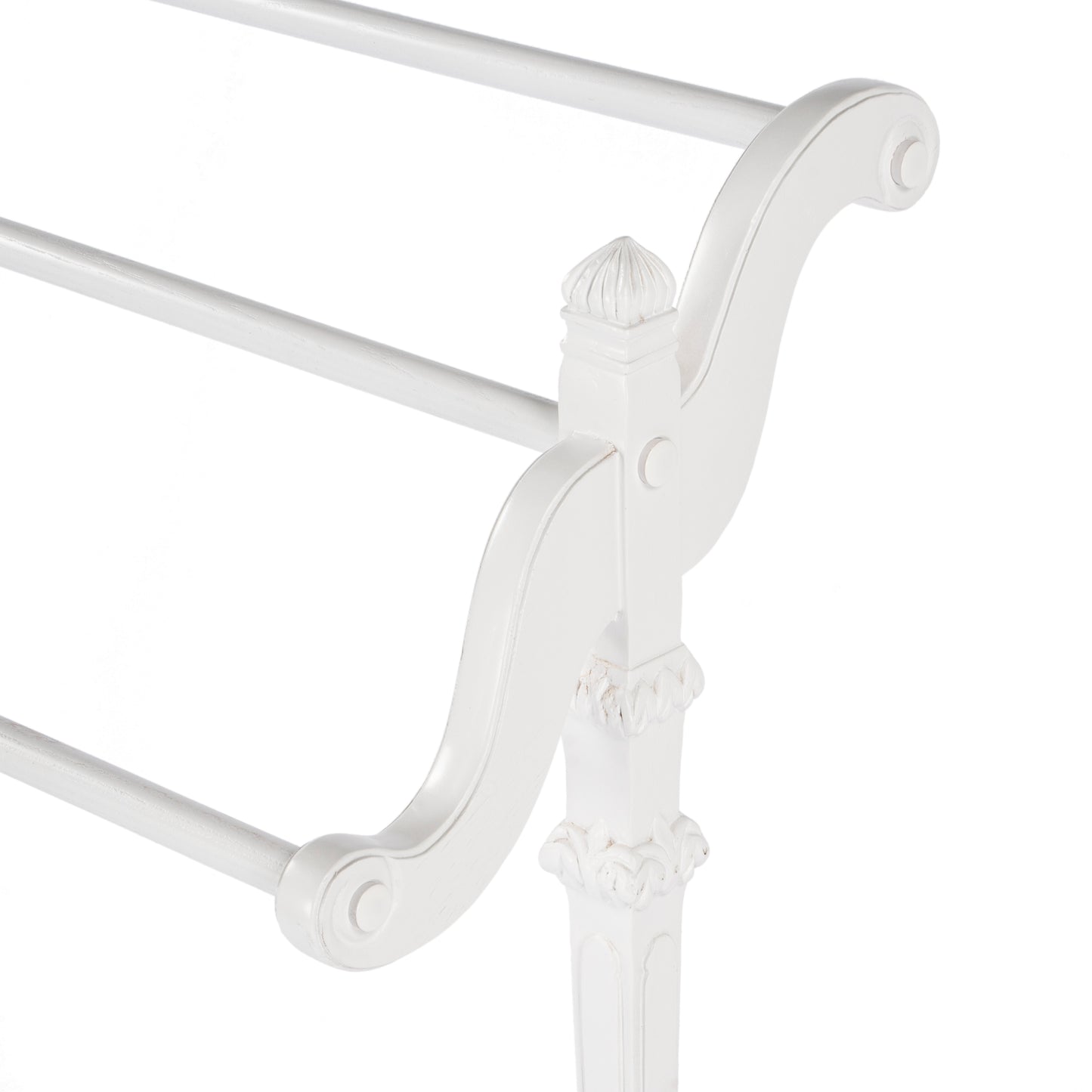Butler Specialty Company Newhouse 29.25 in. W Rectangular Wood 3 Rail Traditional Blanket Stand, White