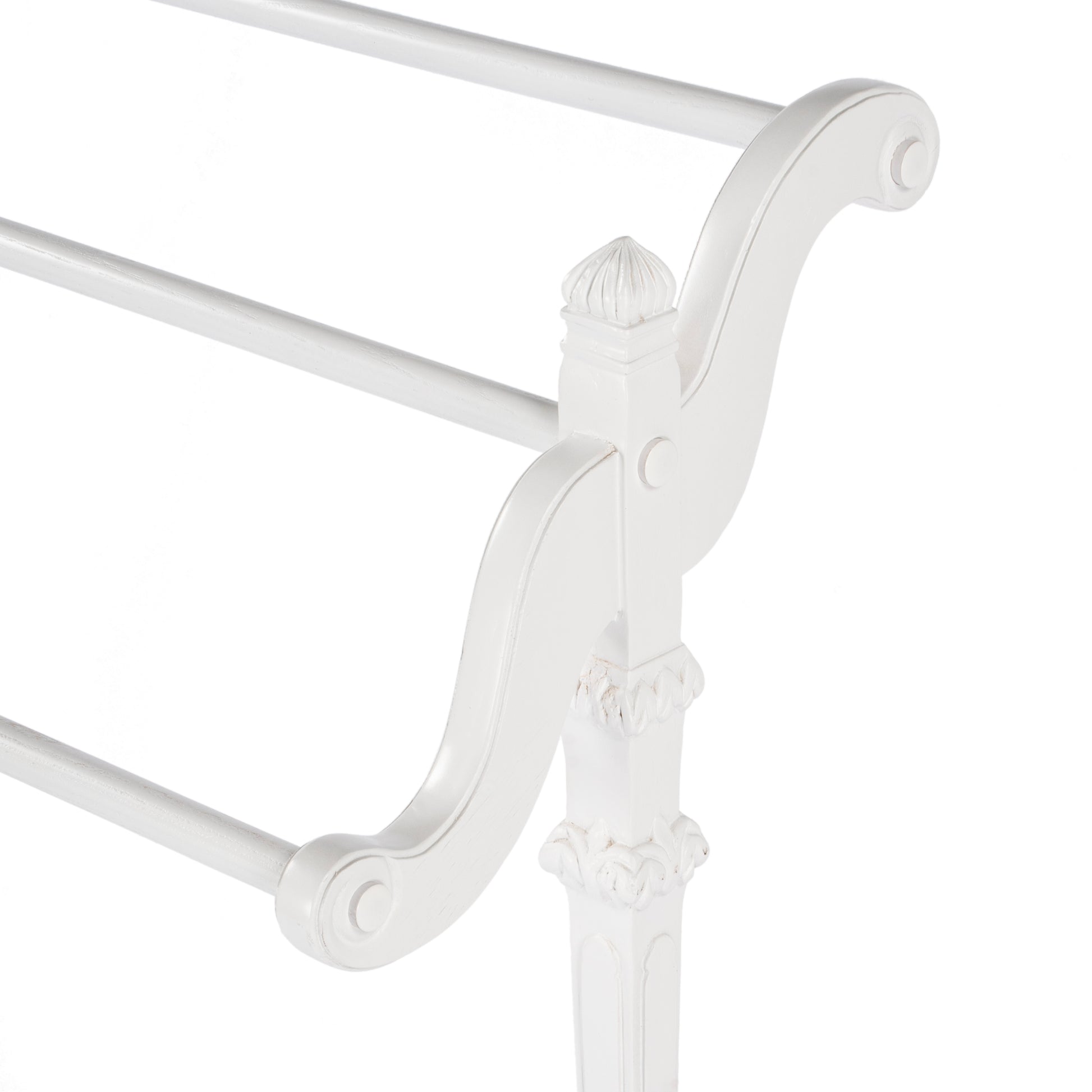 Butler Specialty Company Newhouse 29.25 in. W Rectangular Wood 3 Rail Traditional Blanket Stand, White
