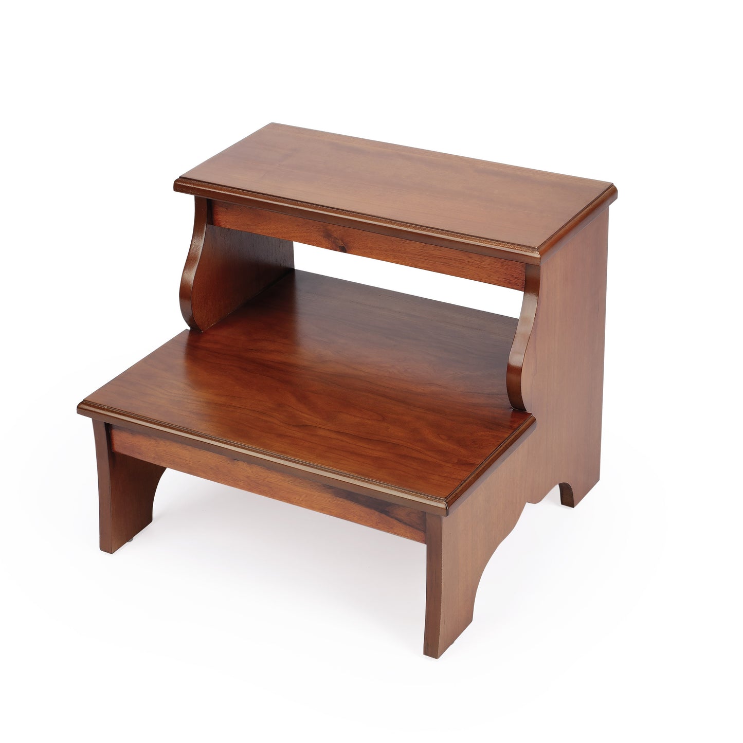 Butler Specialty Company Melrose 18 in. W x 15 in. H Rectangular Wood 2 Step Accent Stool, Medium Brown