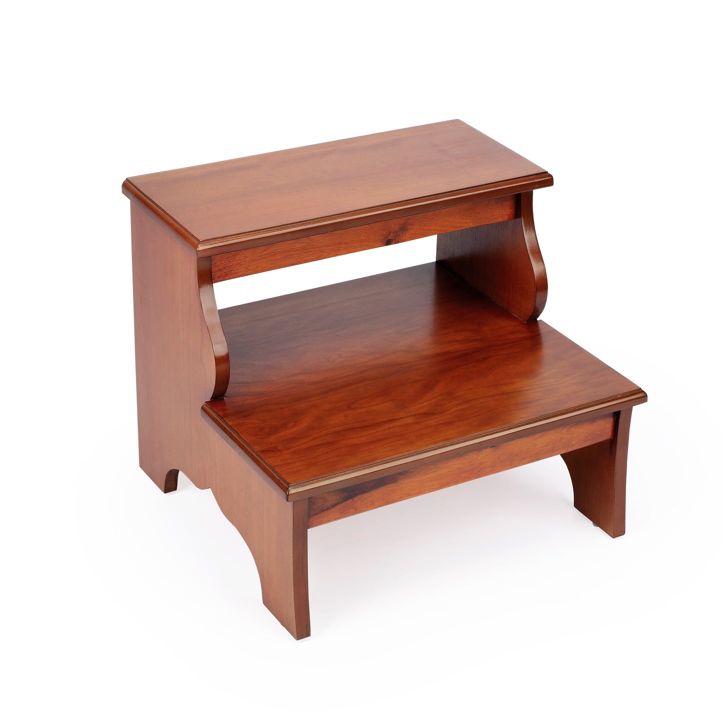 Butler Specialty Company Melrose 18 in. W x 15 in. H Rectangular Wood 2 Step Accent Stool, Medium Brown