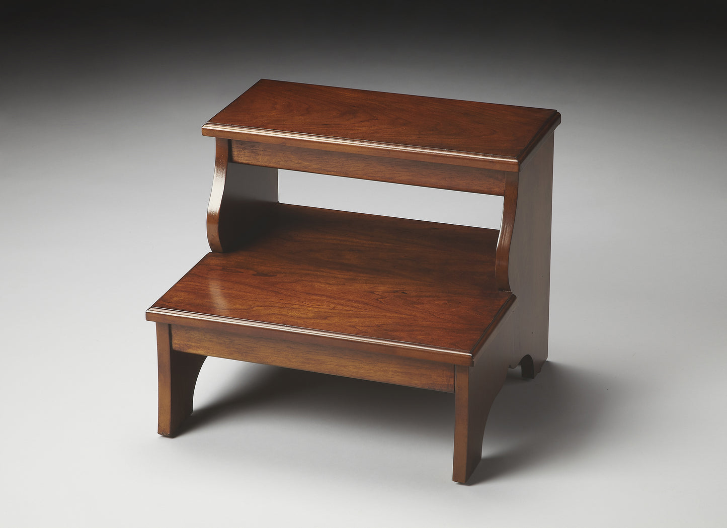 Butler Specialty Company Melrose 18 in. W x 15 in. H Rectangular Wood 2 Step Accent Stool, Medium Brown