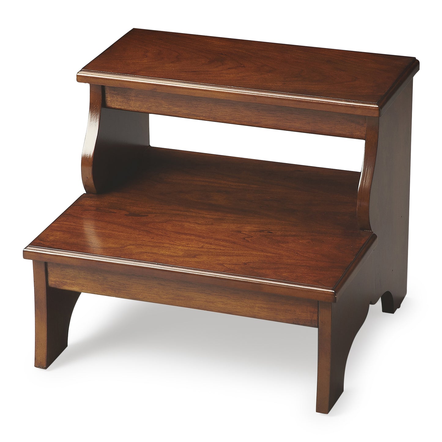 Butler Specialty Company Melrose 18 in. W x 15 in. H Rectangular Wood 2 Step Accent Stool, Medium Brown