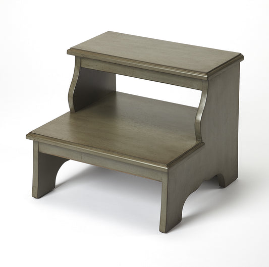 Butler Specialty Company Melrose 18 in. W x 15 in. H Rectangular Wood 2 Step Accent Stool, Gray