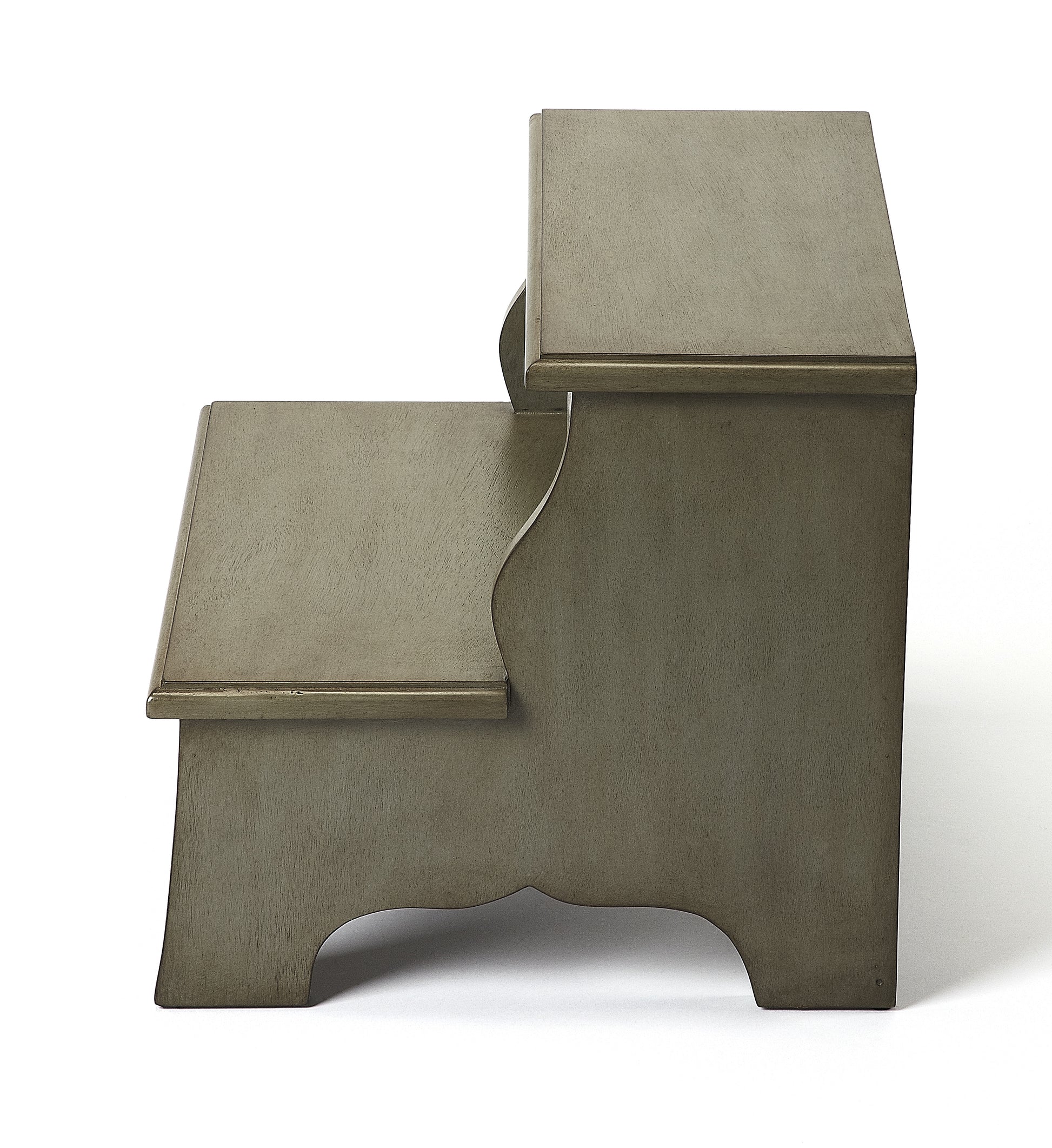 Butler Specialty Company Melrose 18 in. W x 15 in. H Rectangular Wood 2 Step Accent Stool, Gray