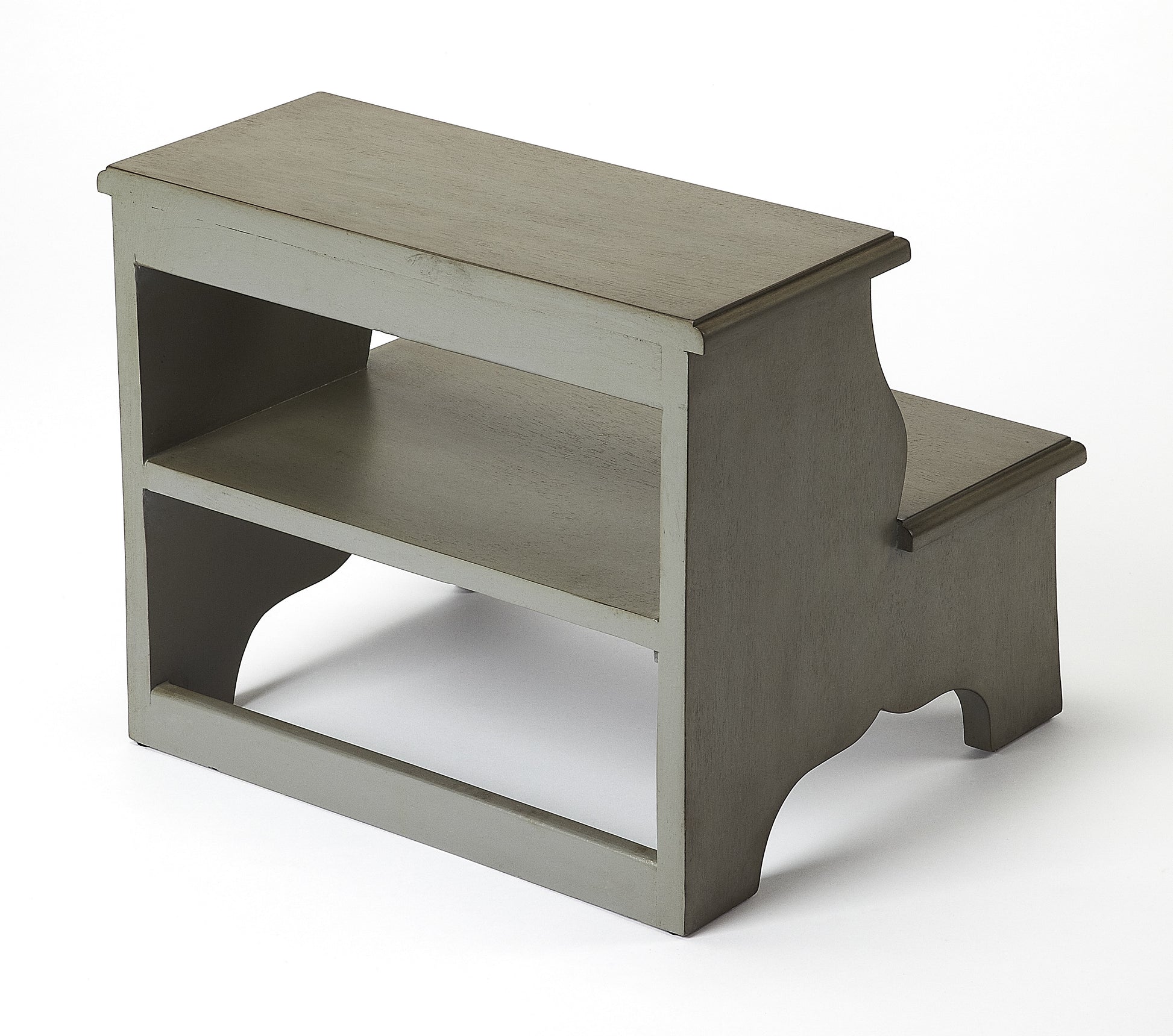 Butler Specialty Company Melrose 18 in. W x 15 in. H Rectangular Wood 2 Step Accent Stool, Gray