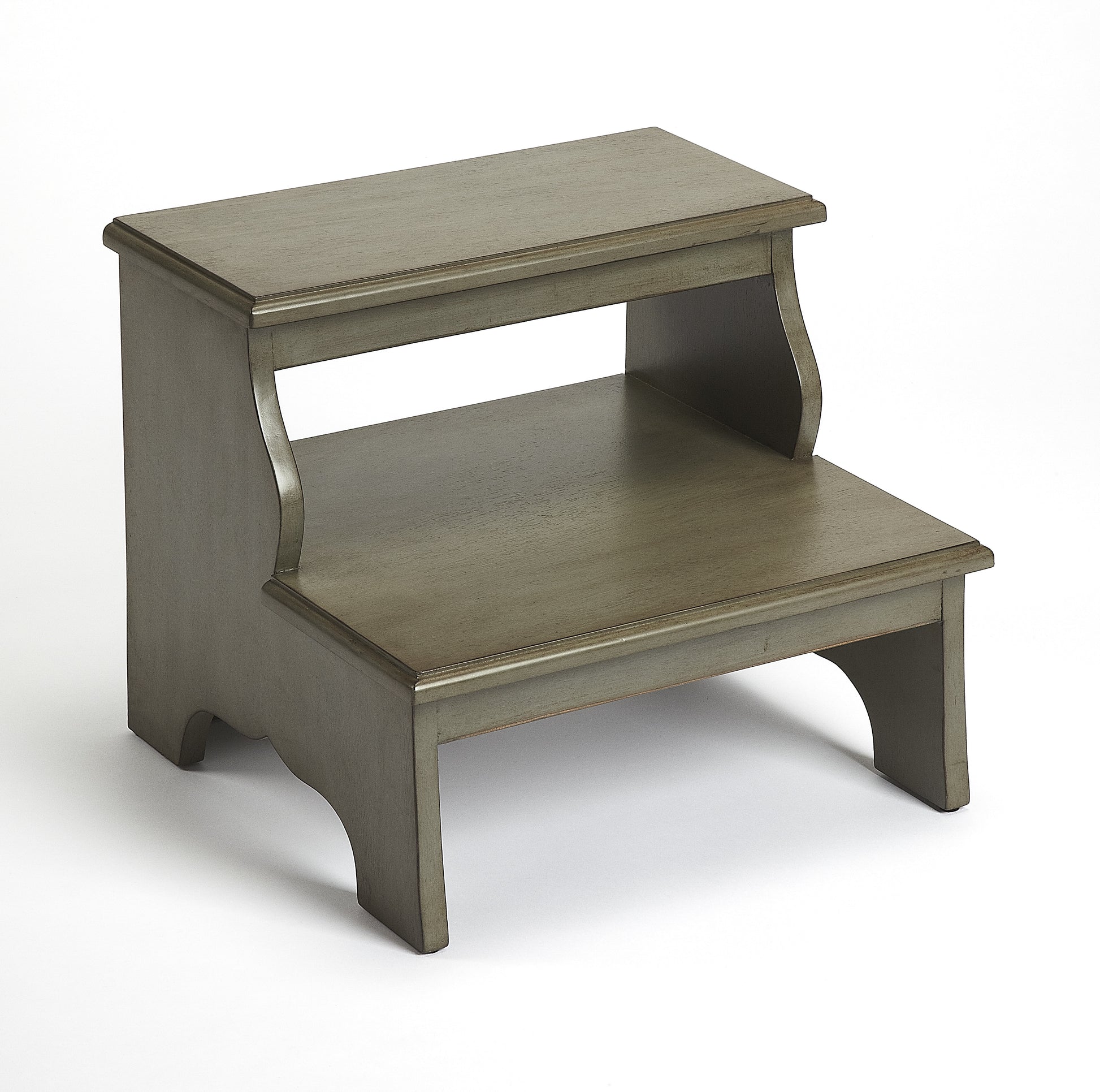 Butler Specialty Company Melrose 18 in. W x 15 in. H Rectangular Wood 2 Step Accent Stool, Gray
