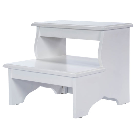 Butler Specialty Company Melrose 18 in. W x 15 in. H Rectangular Wood 2 Step Accent Stool, White