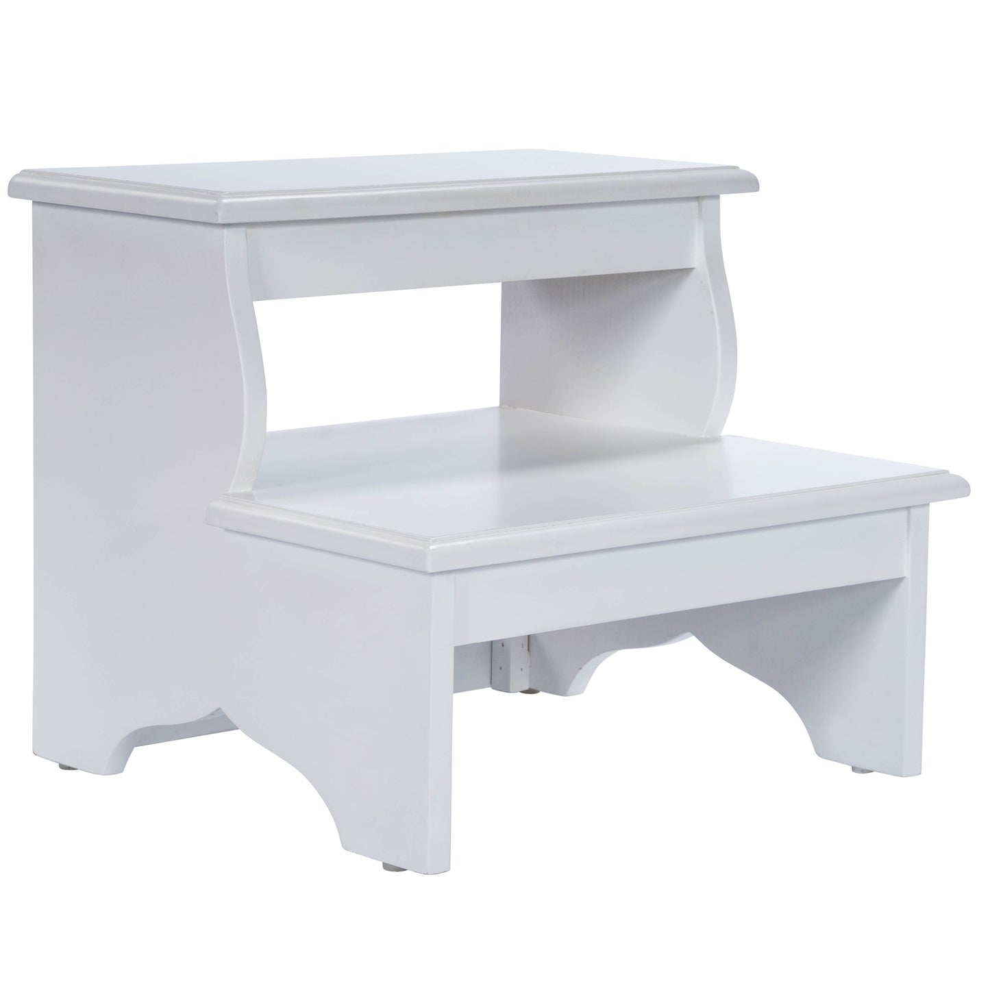 Butler Specialty Company Melrose 18 in. W x 15 in. H Rectangular Wood 2 Step Accent Stool, White