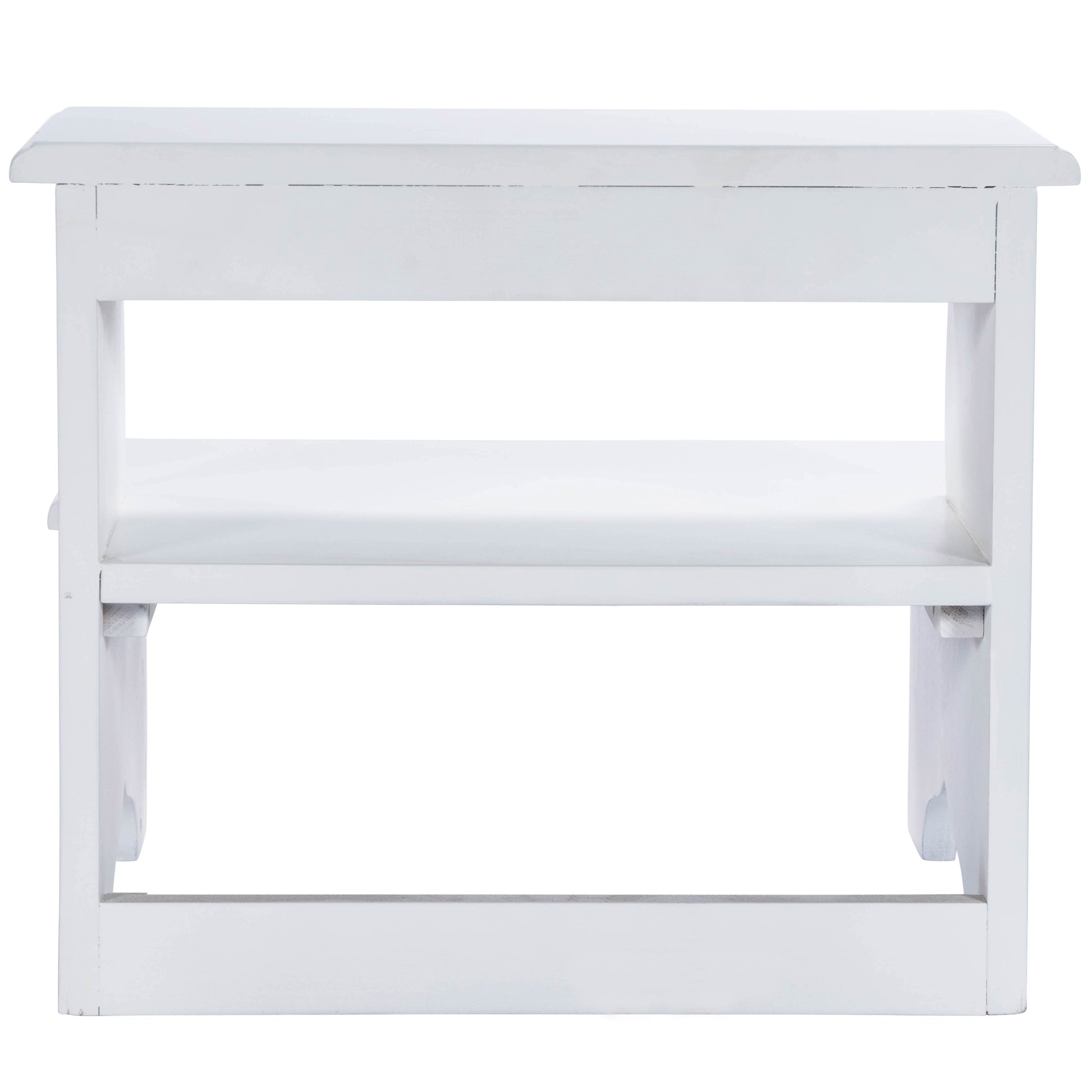 Butler Specialty Company Melrose 18 in. W x 15 in. H Rectangular Wood 2 Step Accent Stool, White