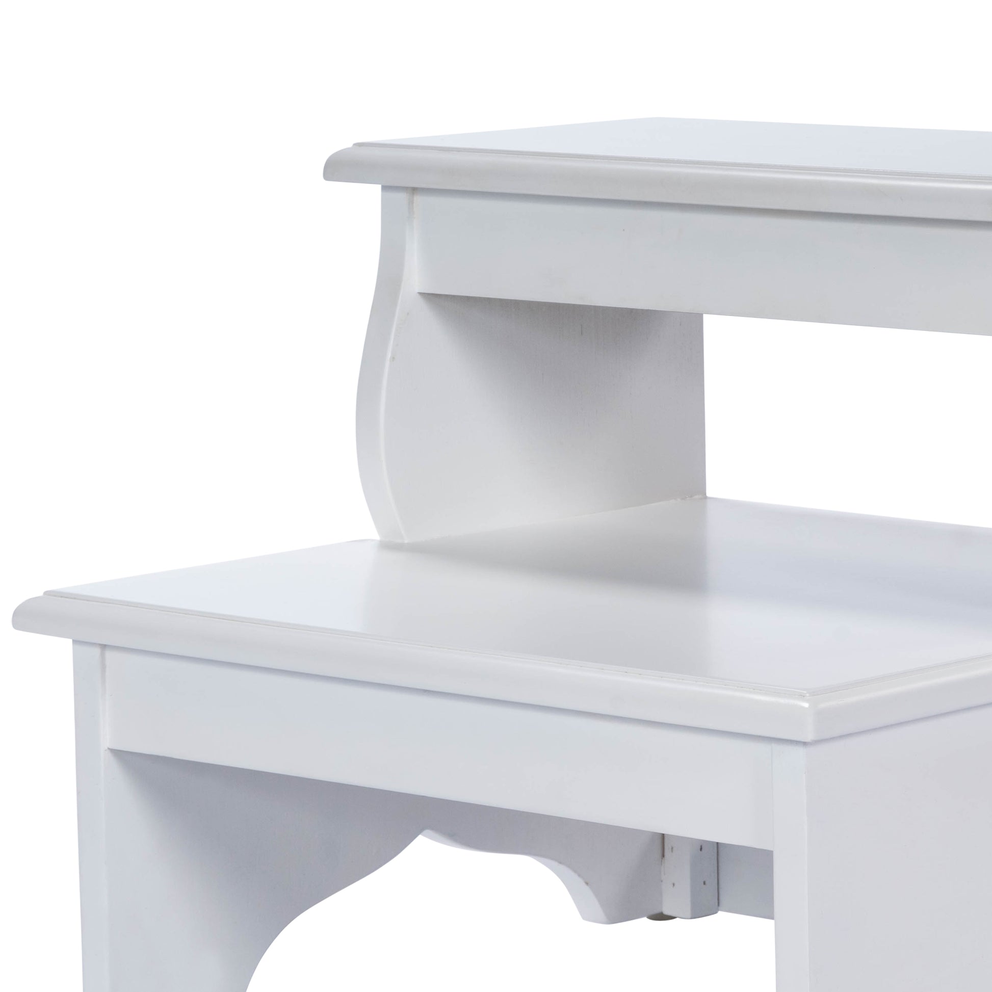 Butler Specialty Company Melrose 18 in. W x 15 in. H Rectangular Wood 2 Step Accent Stool, White