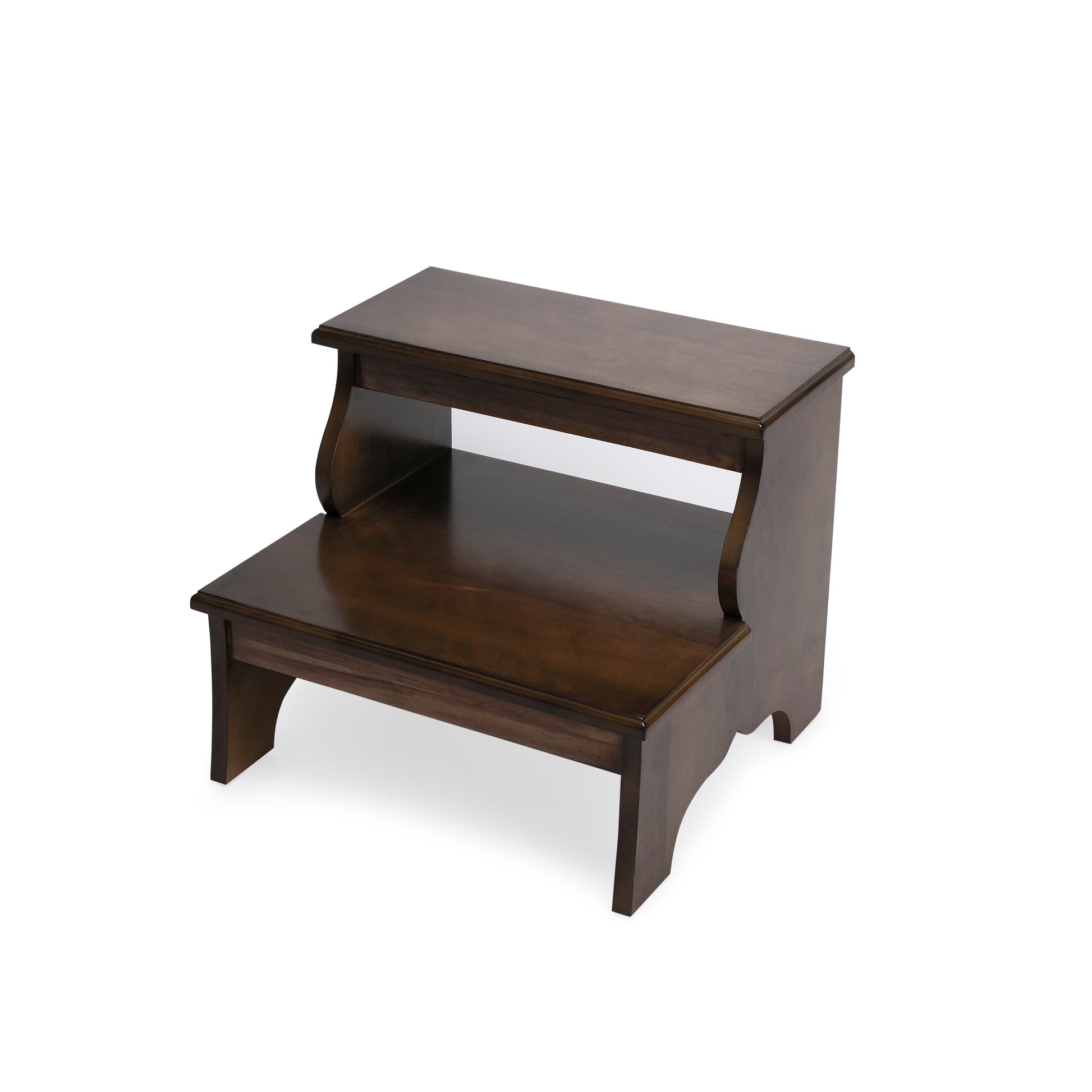 Butler Specialty Company Melrose 18 in. W x 15 in. H Rectangular Wood 2 Step Accent Stool, Dark Brown
