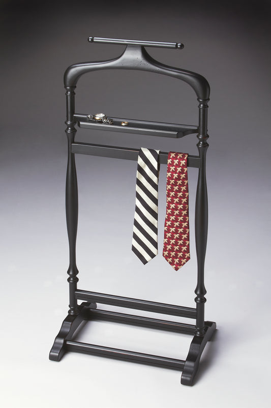Butler Specialty Company Judson 18 in. W x 39.25 in. H Rectangular Wood  Traditional Valet Stand, Black