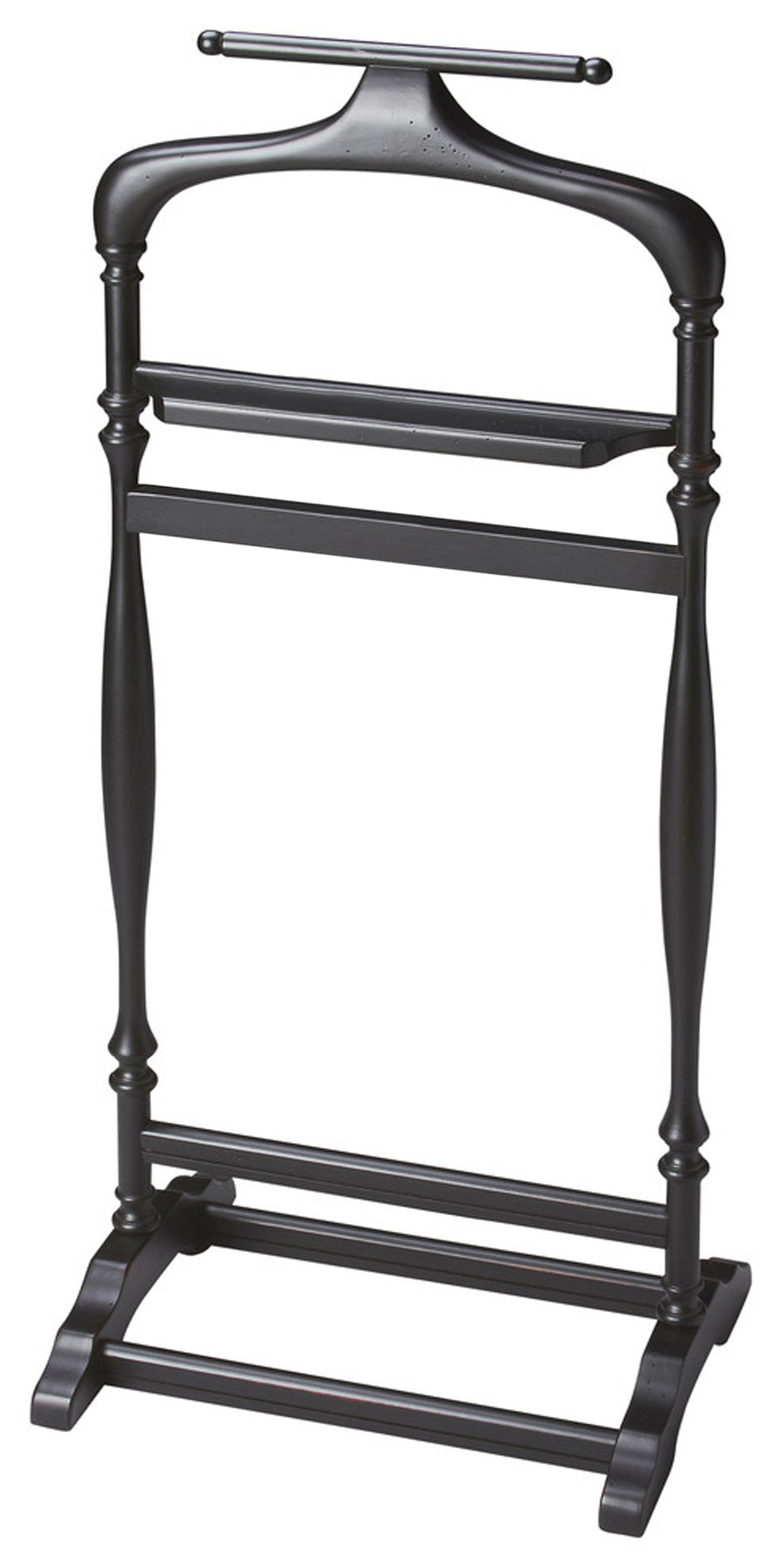 Butler Specialty Company Judson 18 in. W x 39.25 in. H Rectangular Wood  Traditional Valet Stand, Black