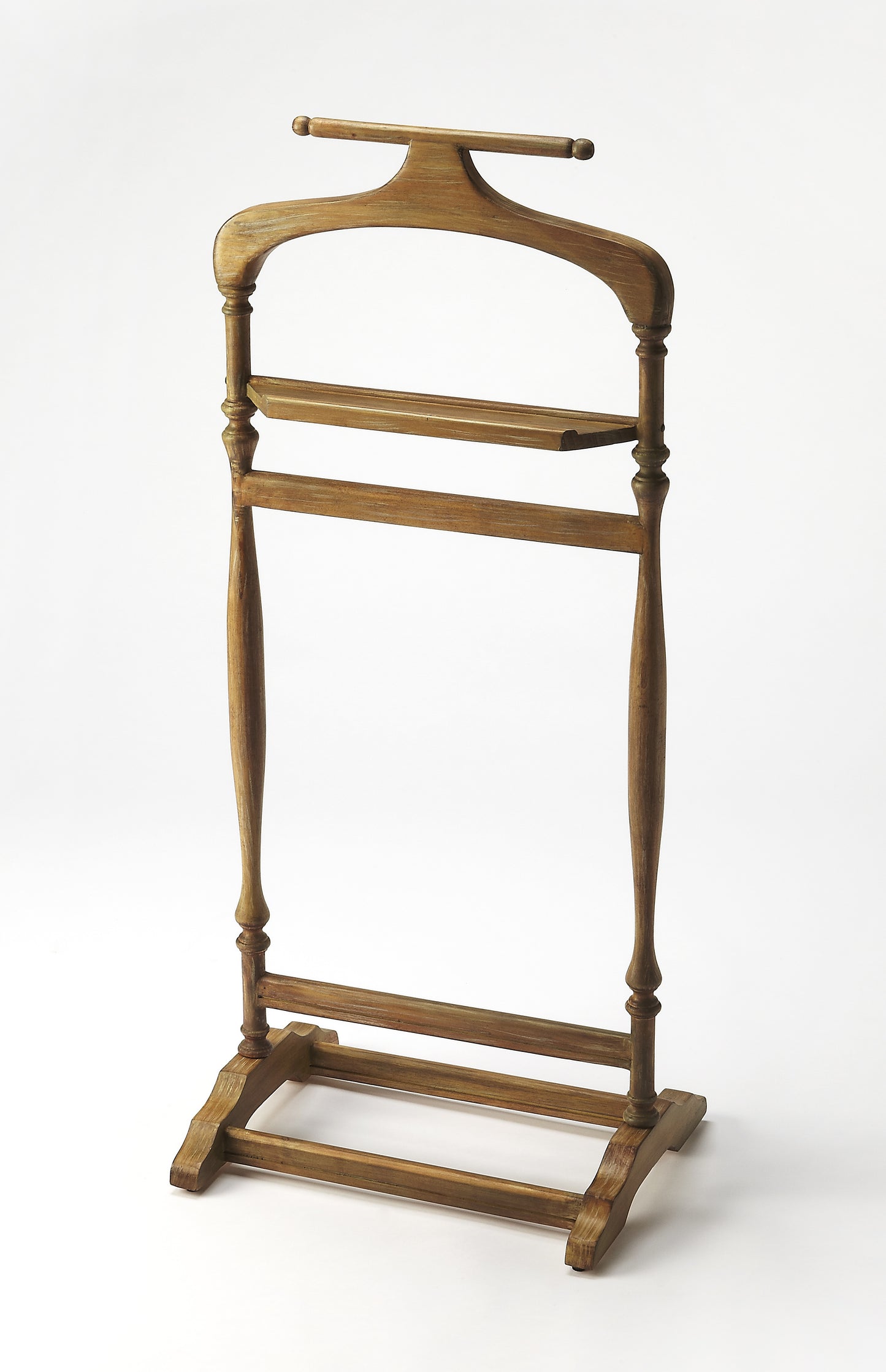 Butler Specialty Company Judson 18 in. W x 39.25 in. H Rectangular Wood  Traditional Valet Stand, Light Brown