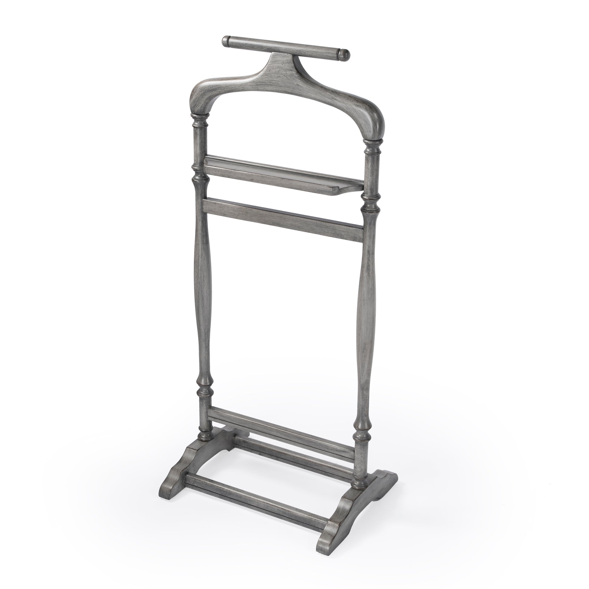 Butler Specialty Company Judson 18 in. W x 39.25 in. H Rectangular Wood  Traditional Valet Stand, Gray