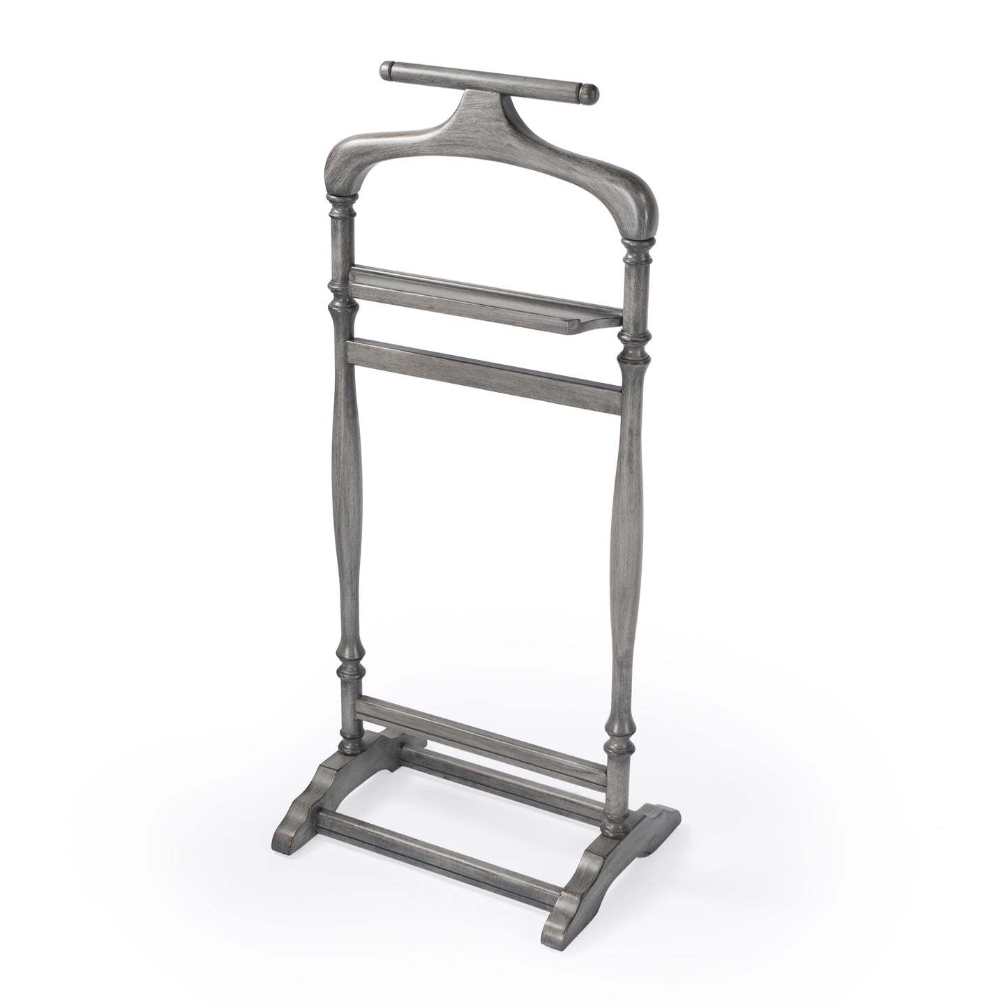 Butler Specialty Company Judson 18 in. W x 39.25 in. H Rectangular Wood  Traditional Valet Stand, Gray