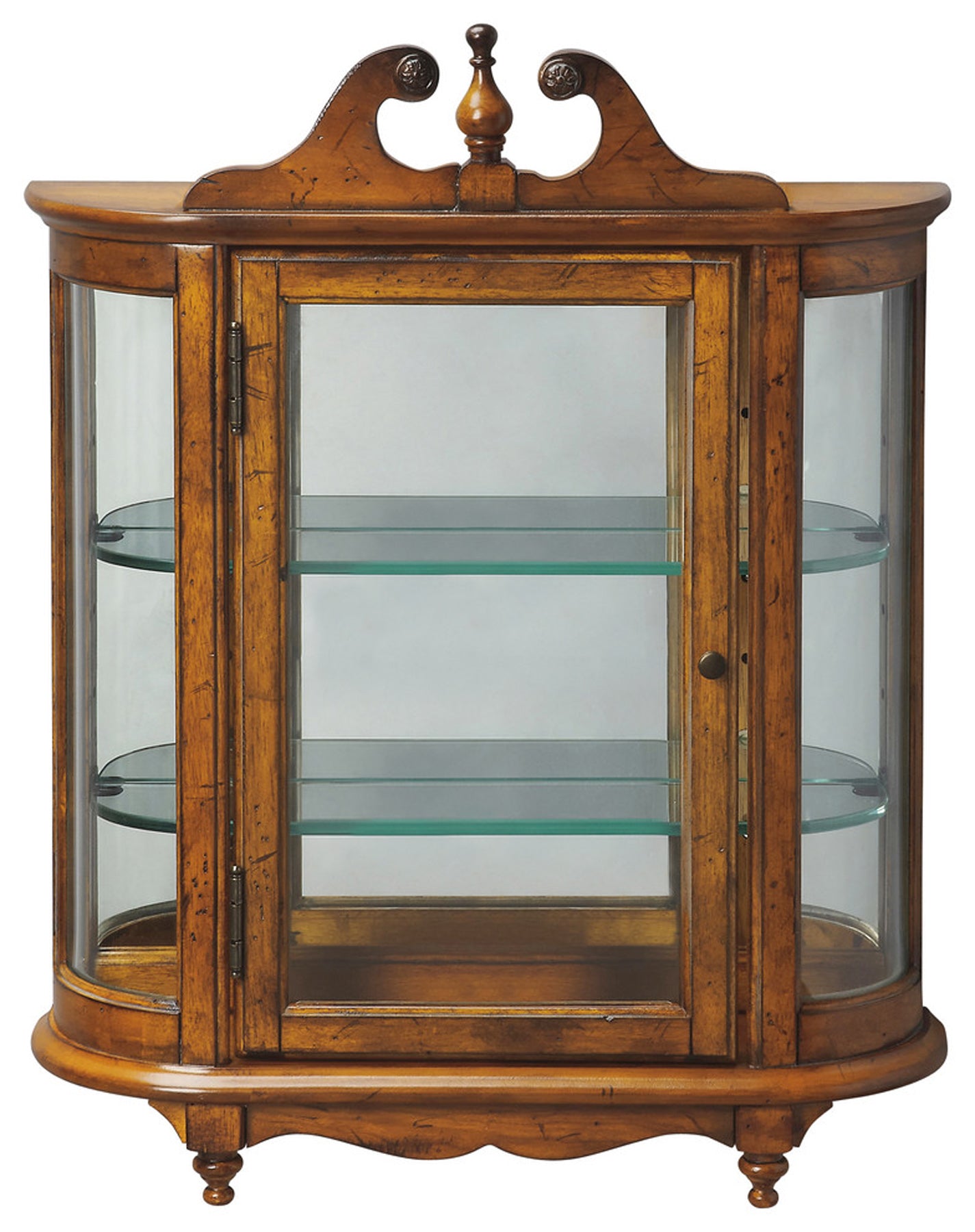Melinda Wall Curio in Medium Brown  1927001
