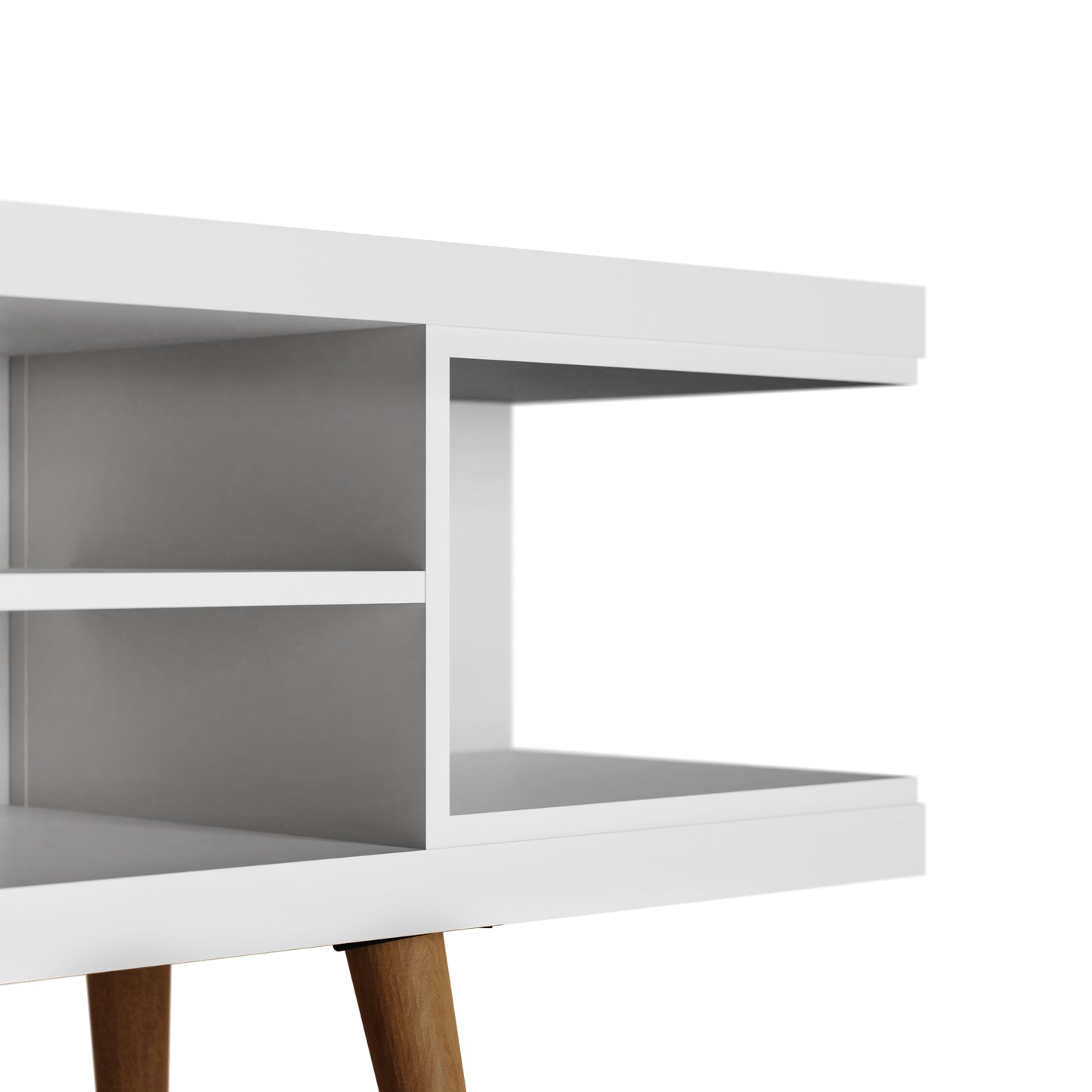 Utopia Contemporary Modern 70" TV Stand in White 19754