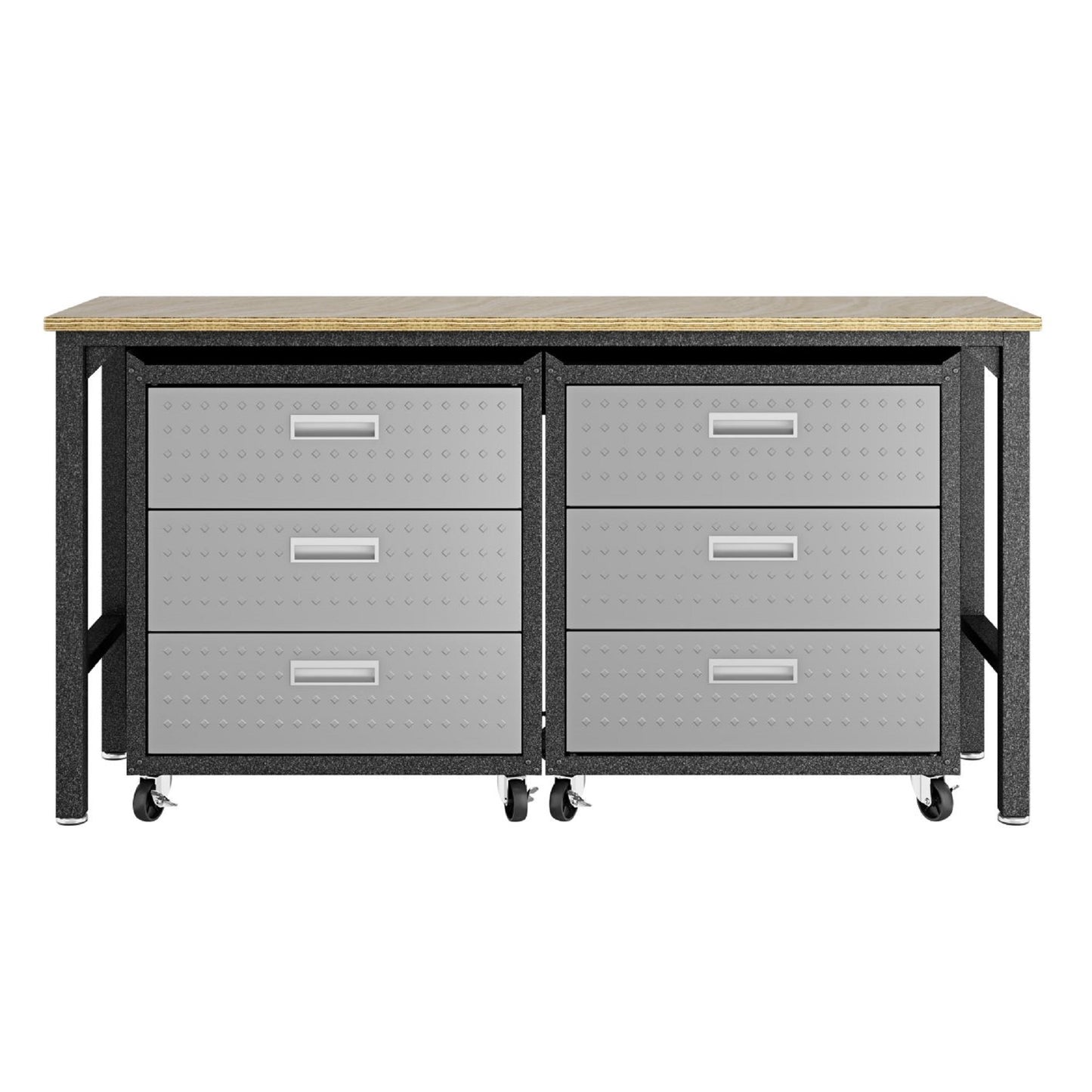Fortress Modern 3-Piece Garage Set in Dark Gray 19GMC
