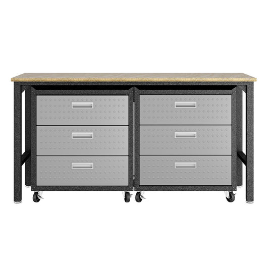 Fortress Modern 3-Piece Garage Set in Dark Gray 19GMC