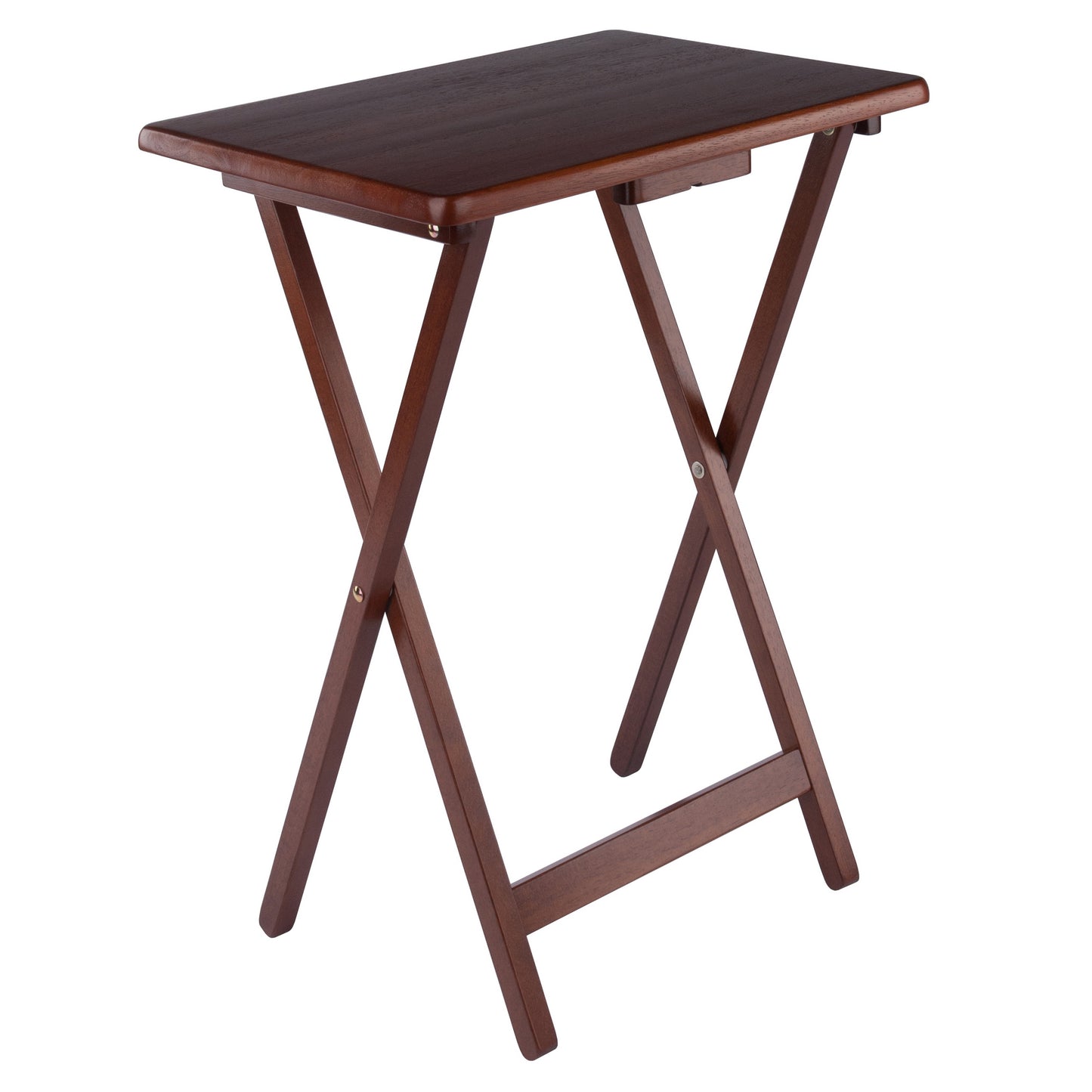 Alex 2-Pc Snack Tables, Walnut