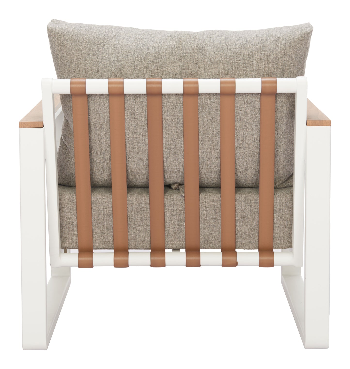 Welt Armchair Taupe & White - 4