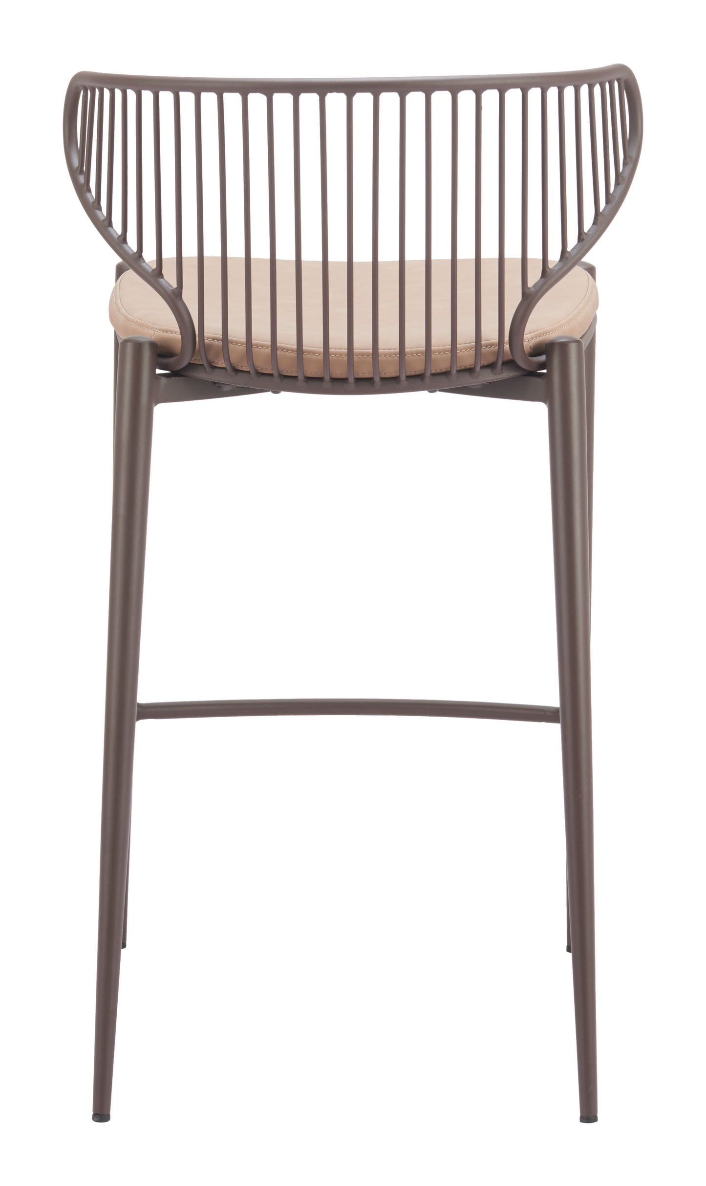 Silues Counter Stool (Set of 2) Taupe & Brown - 4
