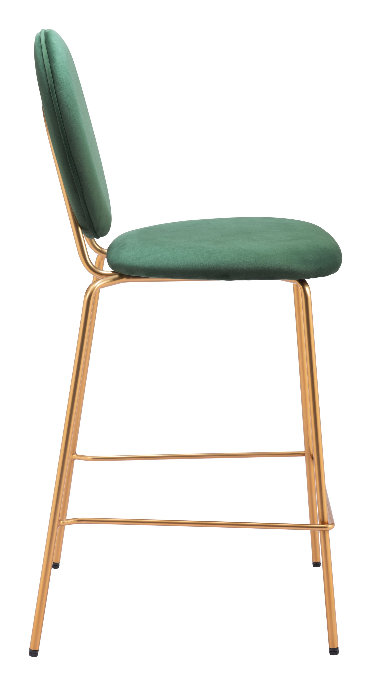 Odessa Counter Stool (Set of 2) Green & Gold - 2