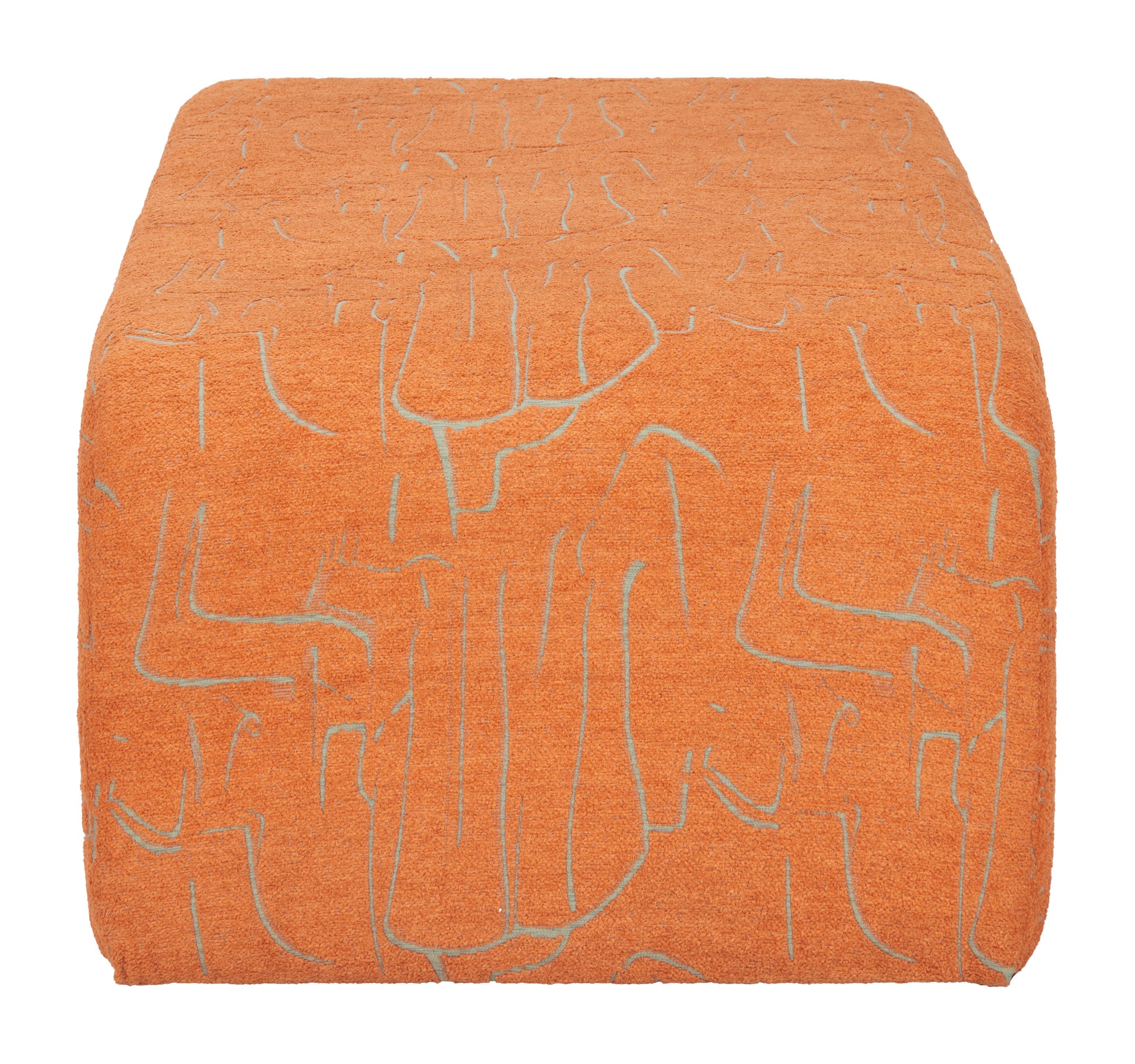 Nendo Bench Abstract Orange - 2
