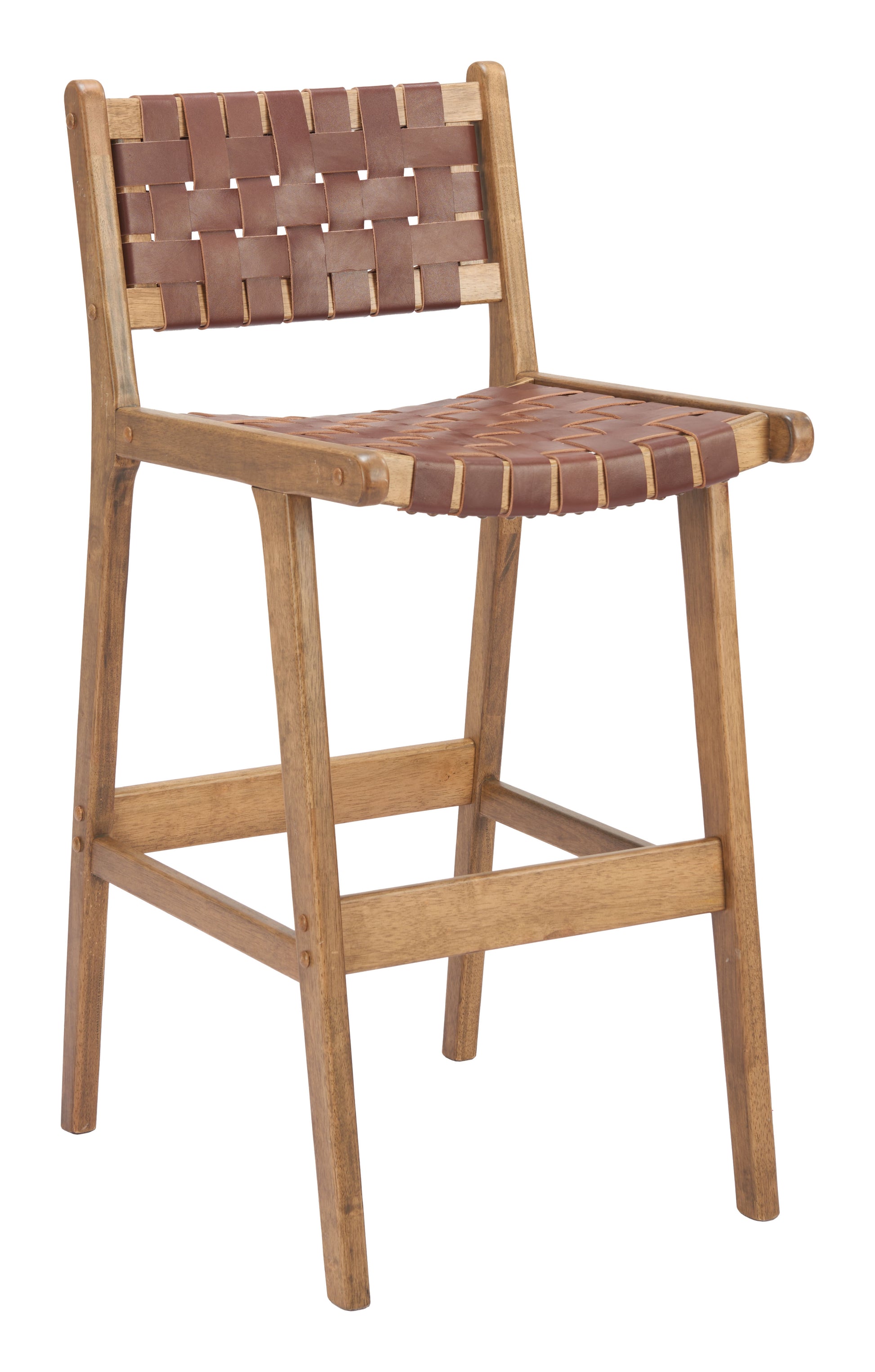 Feder Barstool (Set of 2) Brown - 6