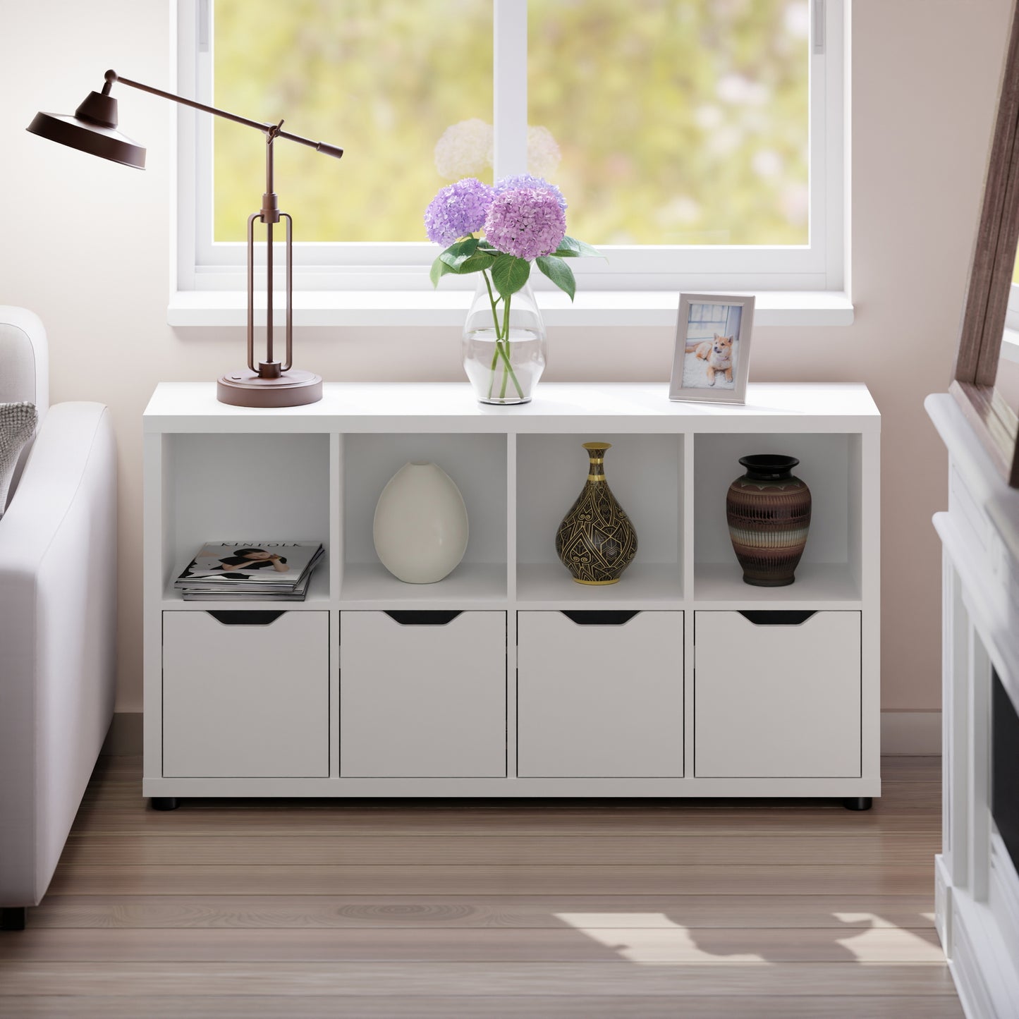 Julian 2x4 Storage Cabinet, White