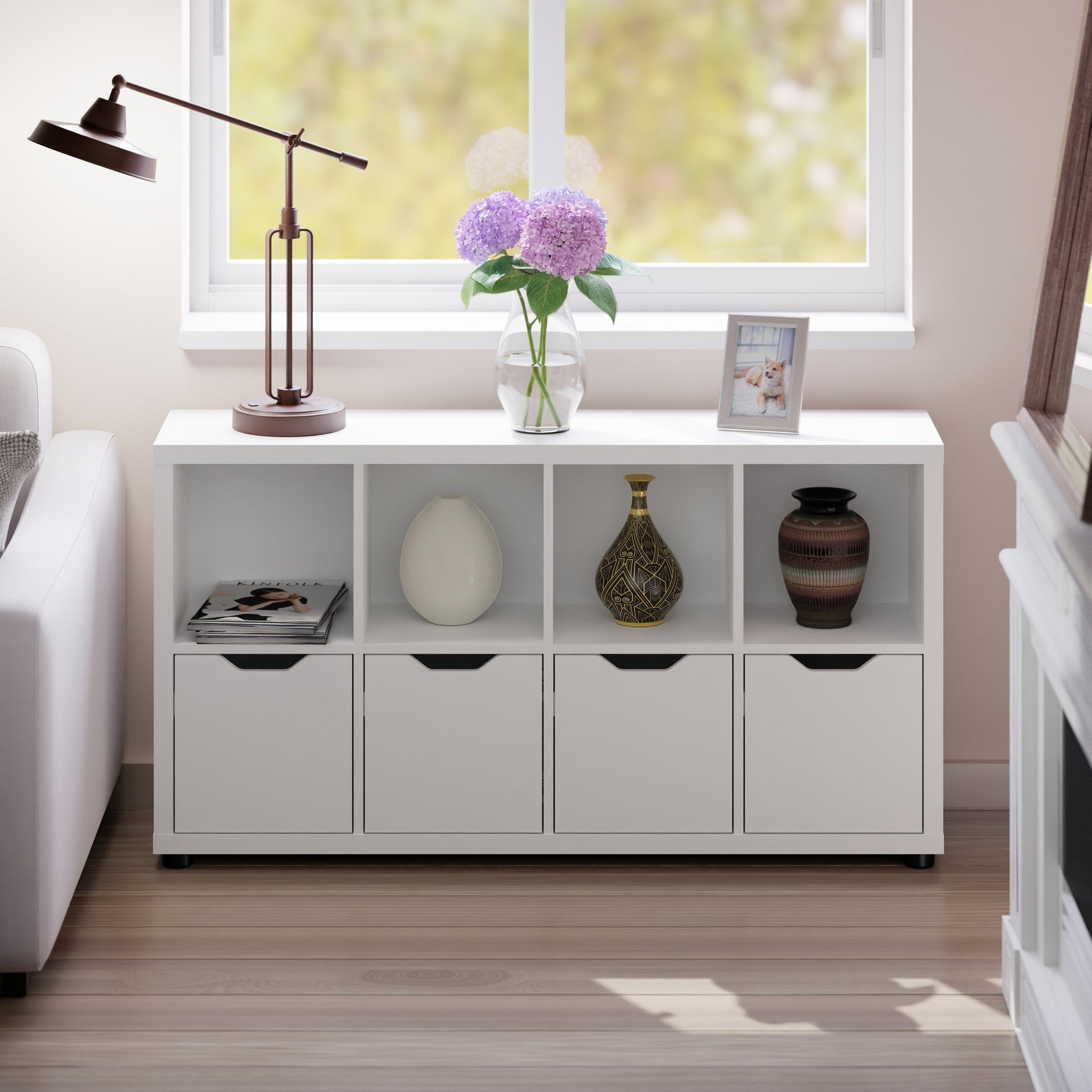 Julian 2x4 Storage Cabinet, White