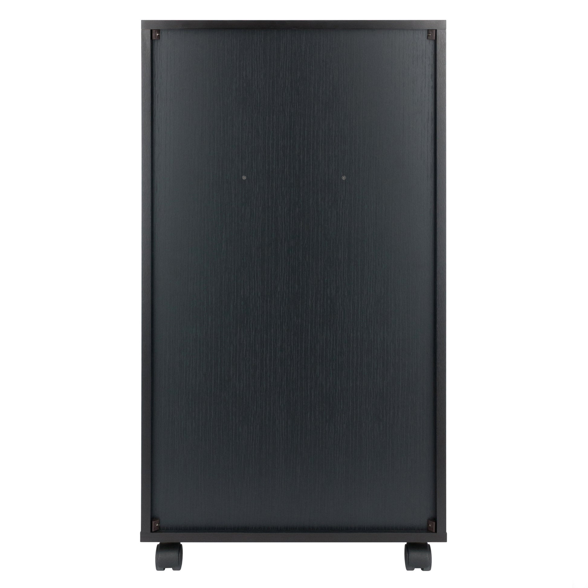 Halifax Bins & Drawers Multi-Storage Tall Mobile Cabinet, Black
